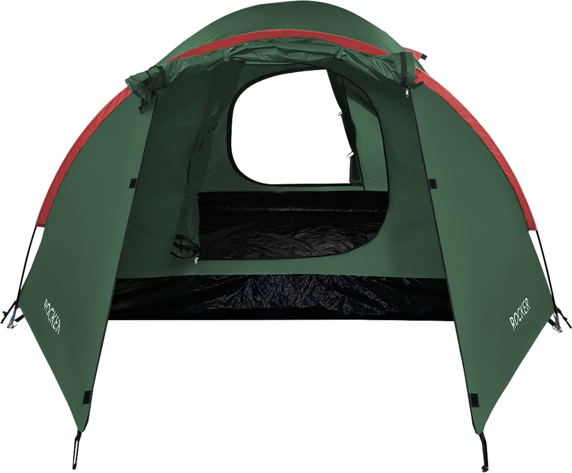 NORTHIX, Camping Tent, Green-red, 2-person, Lightweight
