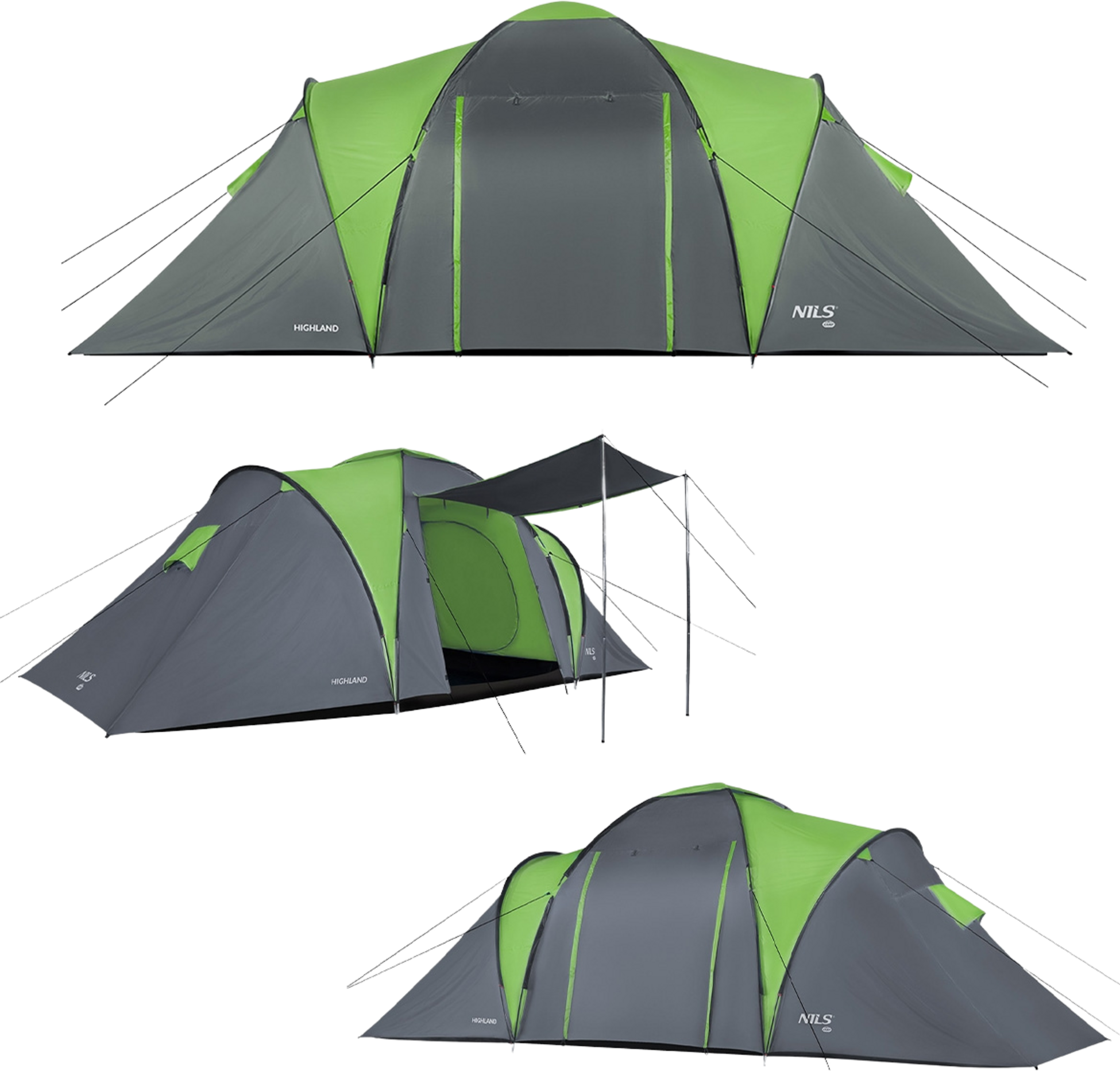 NORTHIX, Camping Tent &ndash; 4 Person, Waterproof, Easy Setup