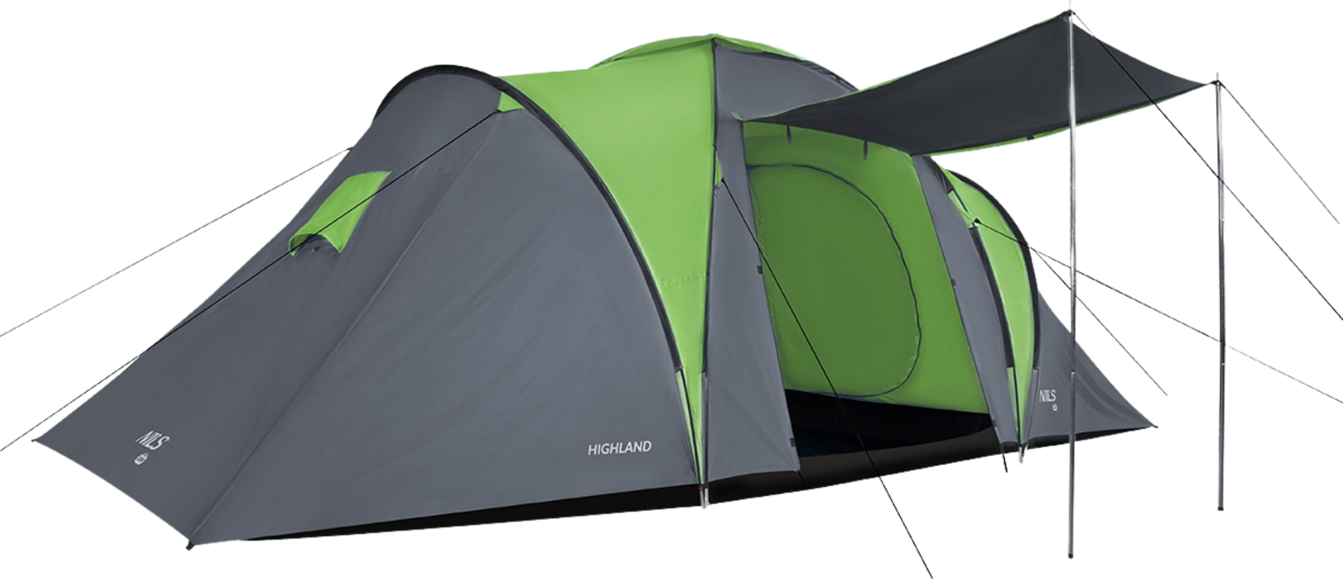 NORTHIX, Camping Tent &ndash; 4 Person, Waterproof, Easy Setup