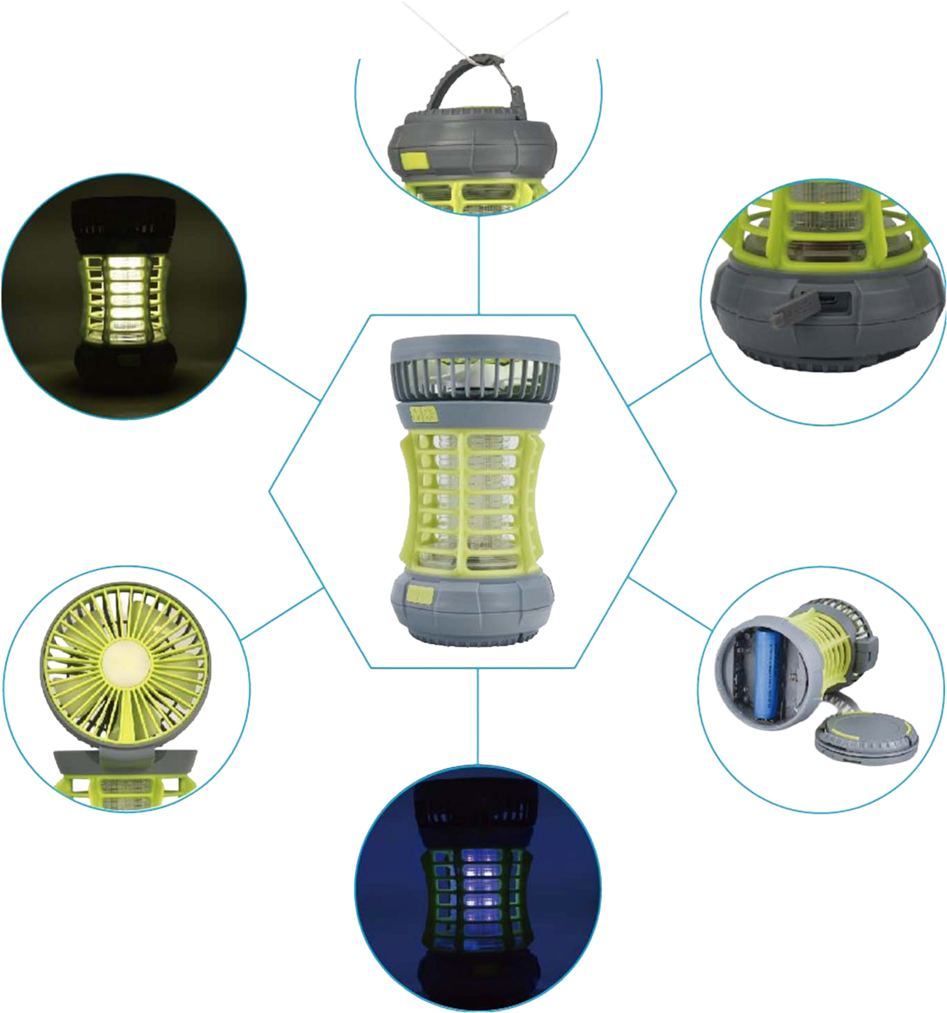 ATOM, Campinglykta Med Myggf&auml;lla/ Fl&auml;kt