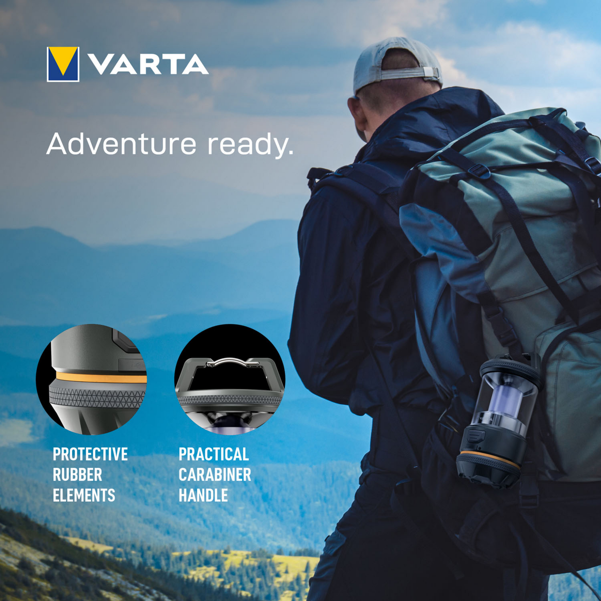 VARTA, Campinglykta Uppladdningsbar Outdoor Sports Lantern L20r