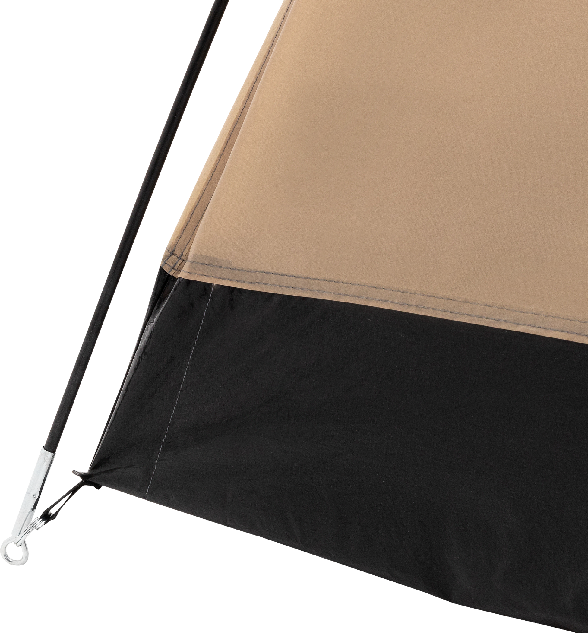 ECD GERMANY, Campingtält För 2-3 Personer 210x180x120 Cm Beige-grått Kupoltält Igloo-tält Med Låsbar Vindslucka