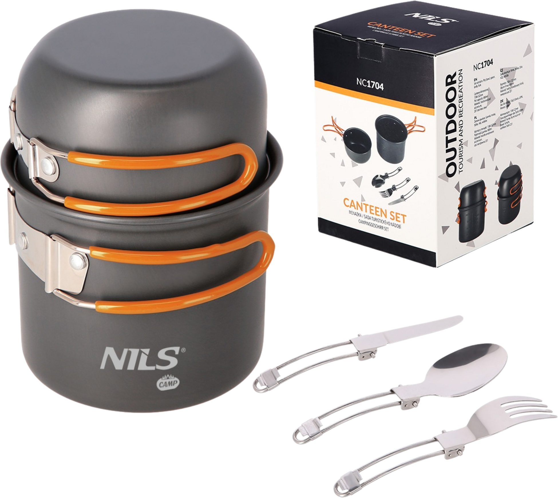 NORTHIX, Canteen Set With Cup And Lid, Stainless Steel