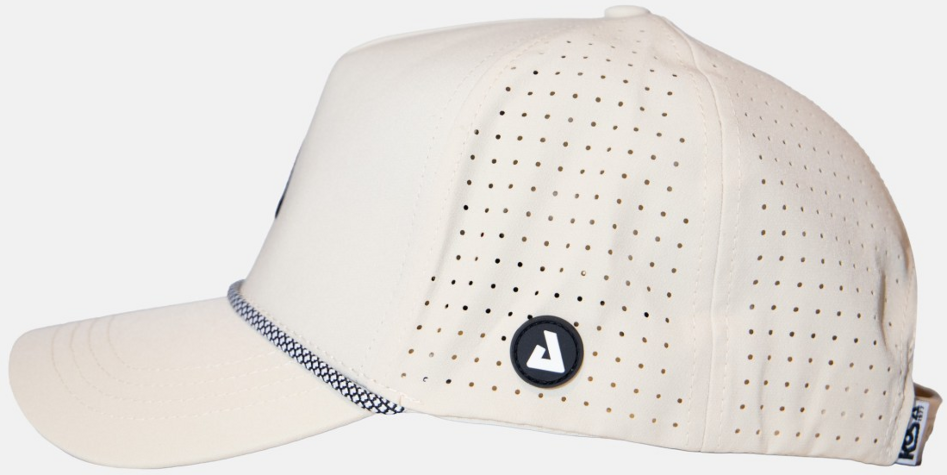 KOSA, Cap With Arc Embroidery Beige