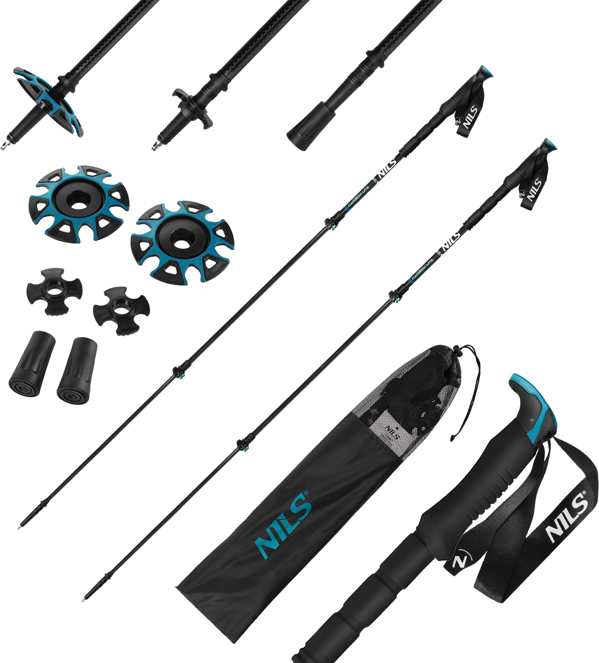 NORTHIX, Carbon Fibre Trekking Poles &ndash; Lightweight, Durable