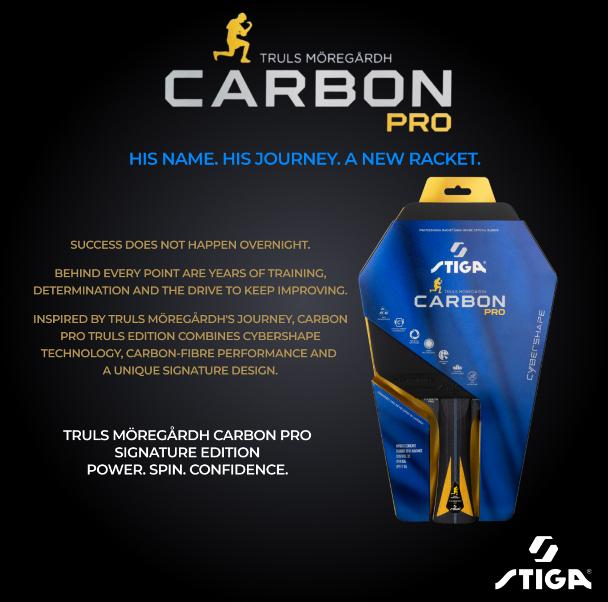 STIGA, Carbon Pro Truls Edition Cybershape