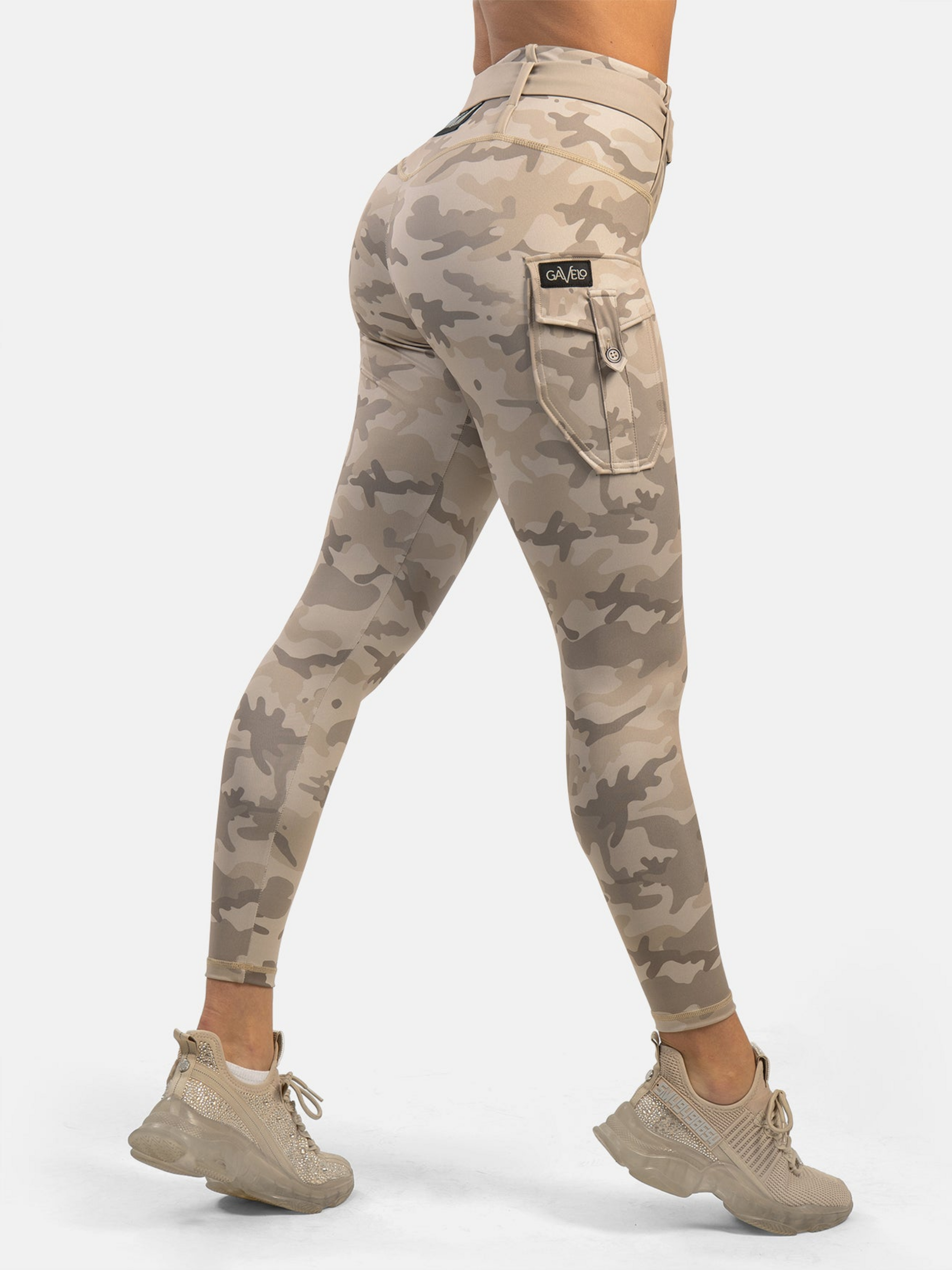 GAVELO, Cargo Leggings Sand Dune