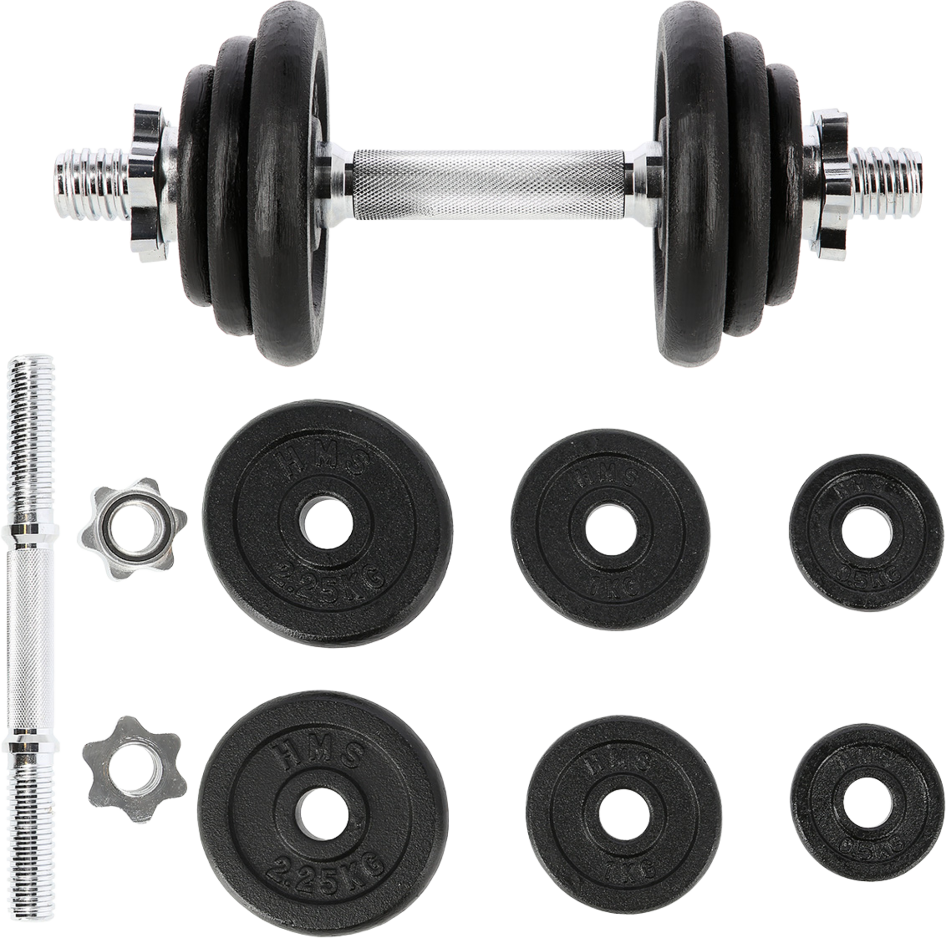 NORTHIX, Cast Iron Dumbbell, 10 Kg Weight