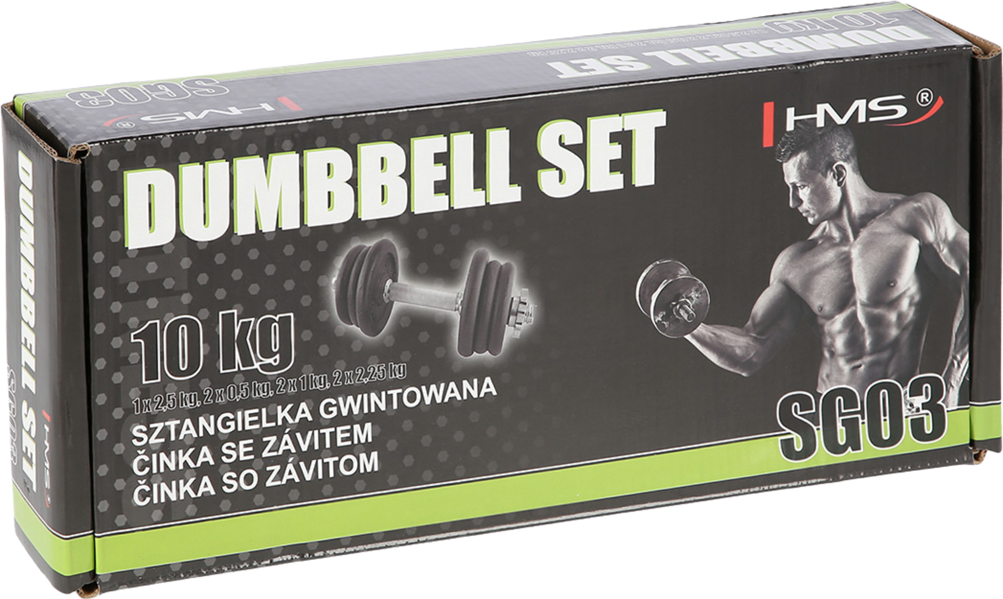 NORTHIX, Cast Iron Dumbbell, 10 Kg Weight