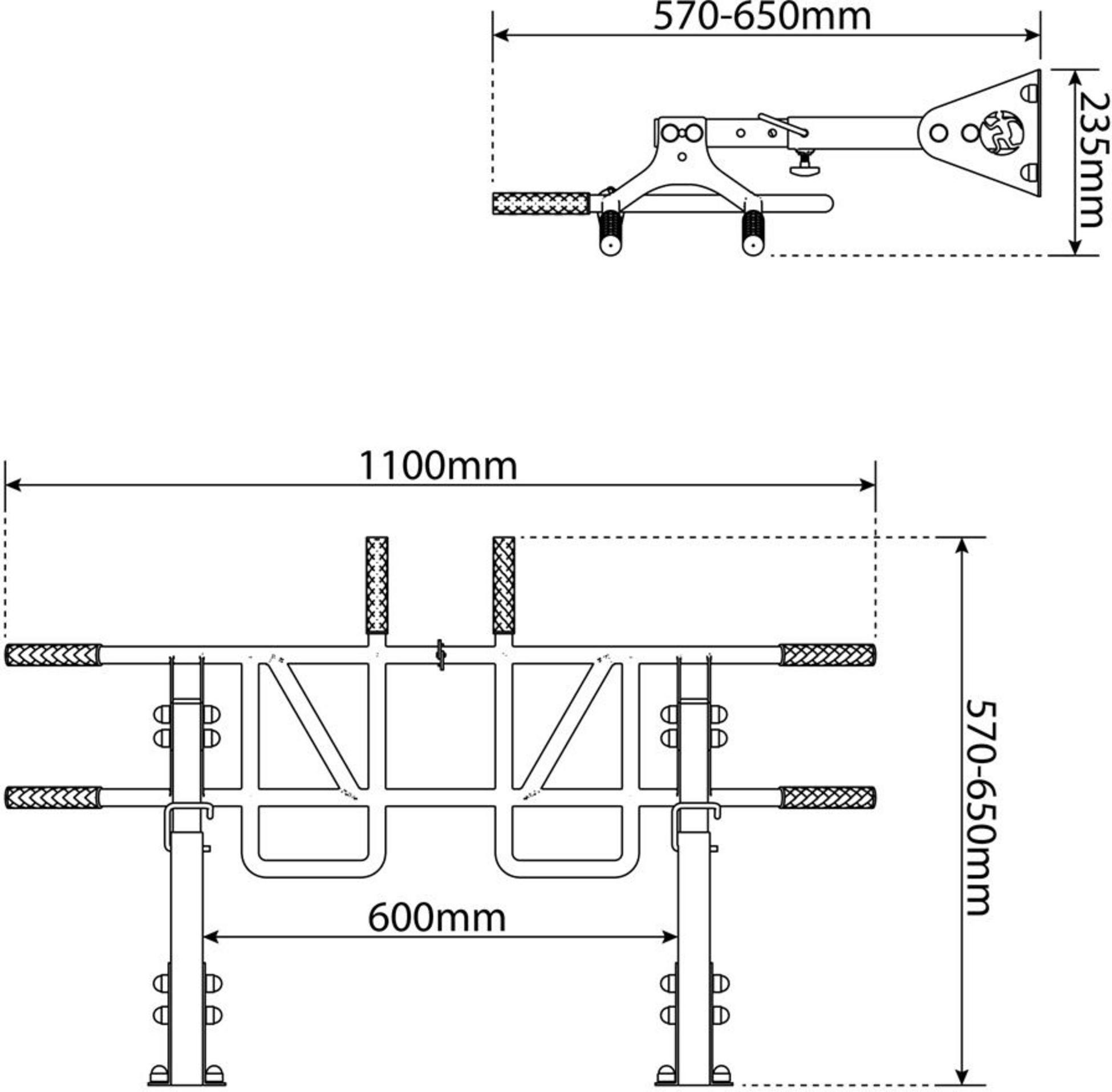 K-SPORT, Ceiling Mounted Pull Up Bar