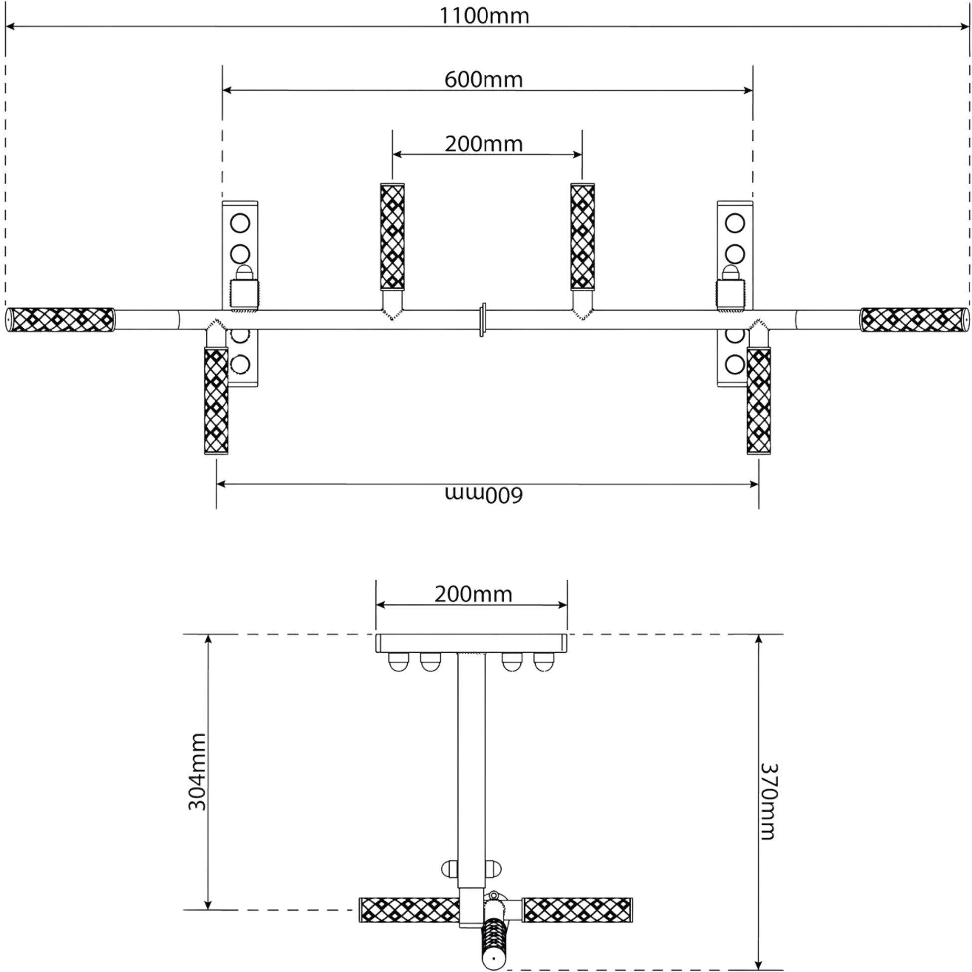 K-SPORT, Ceiling Mounted Pull Up Bar