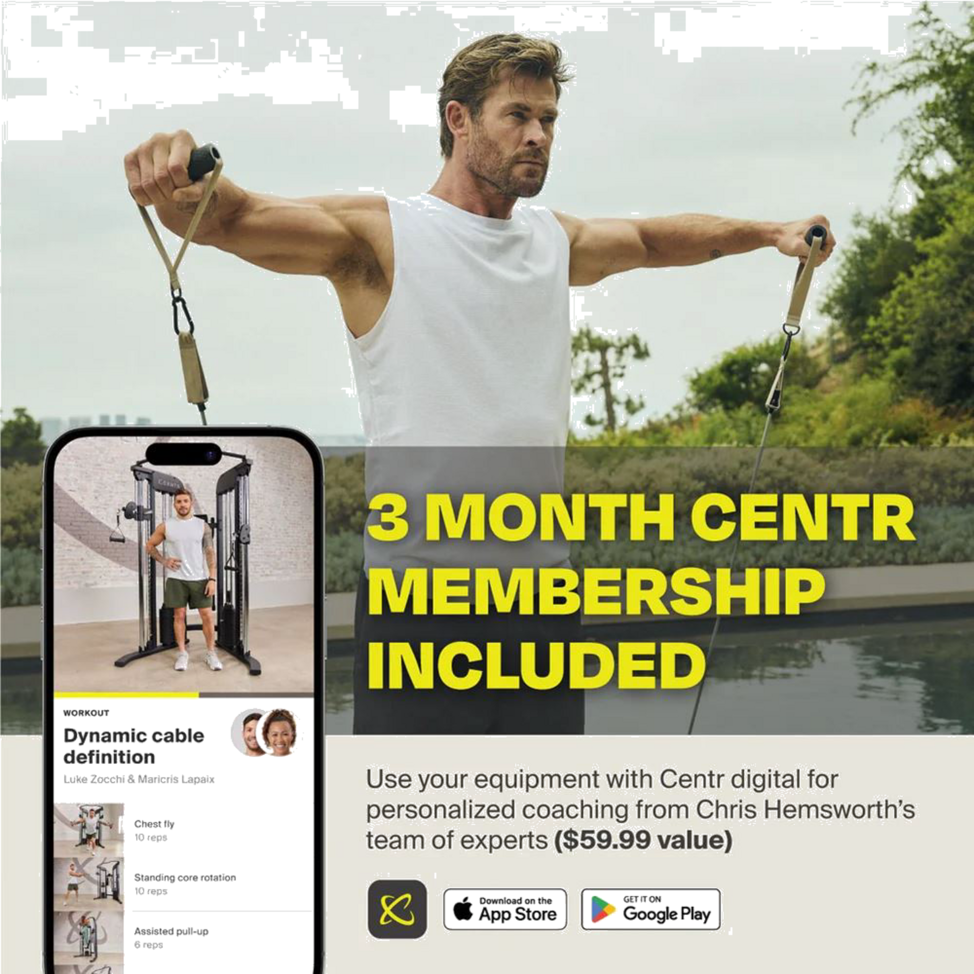 CENTR, Centr 2 Home Gymfunctional Trainer, Kabelmaskin