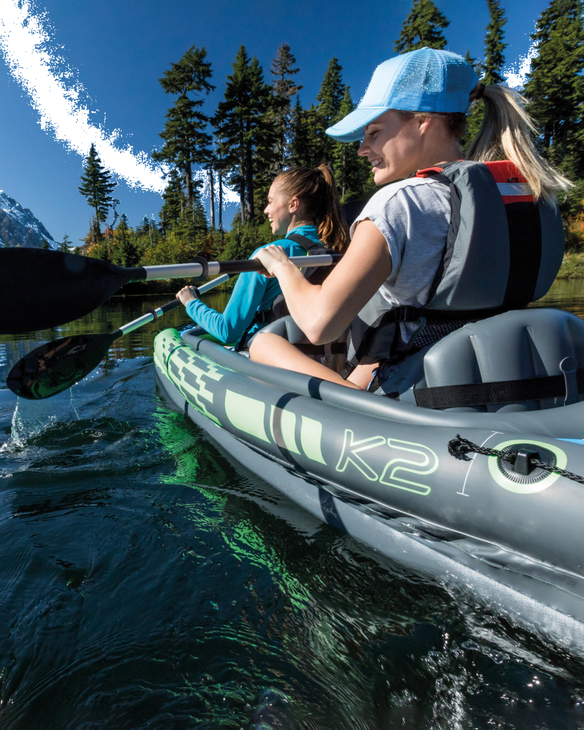 INTEX, Challenger K2 Inflatable Kayak For 2 People, Oars, Pump, Cover, Intex 68306