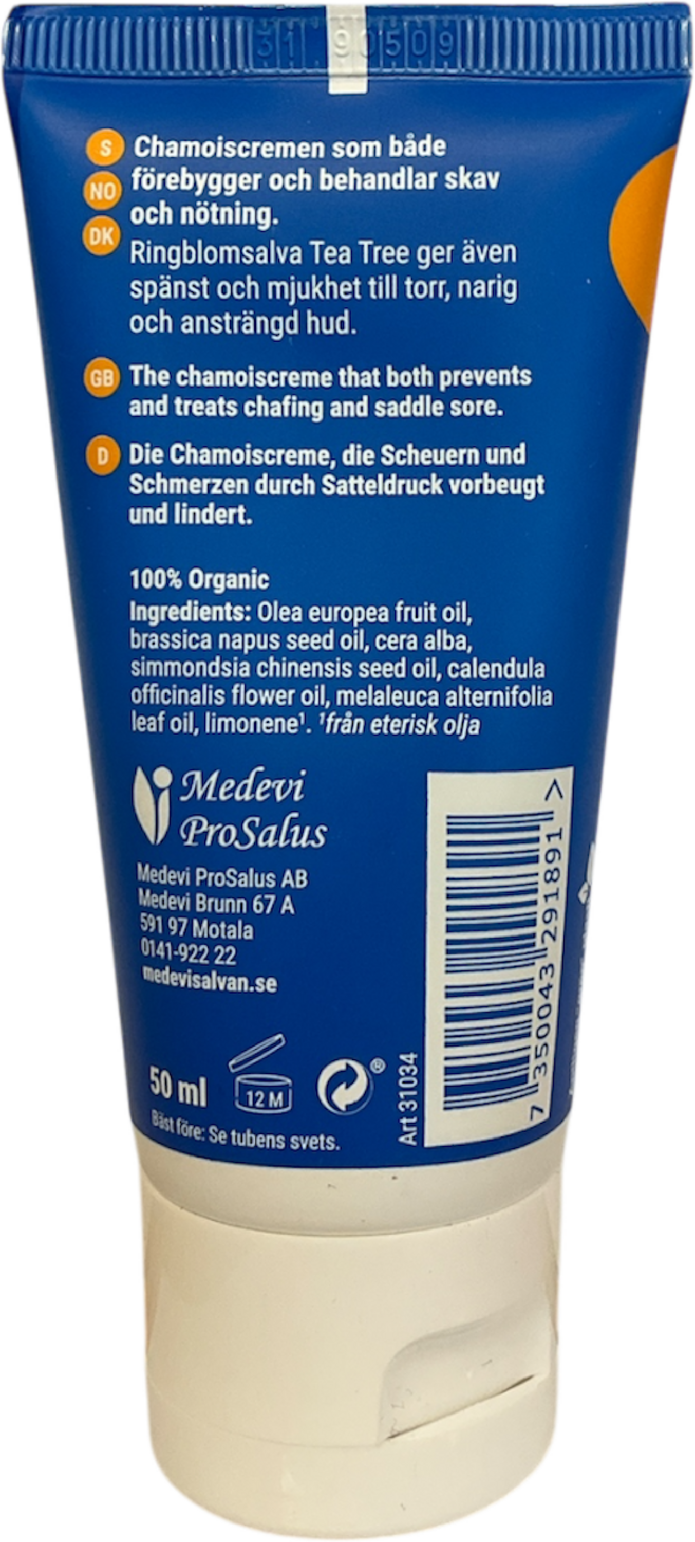 MEDEVI, Chamoiscreme Rumpräddaren, mot skav, 50ml