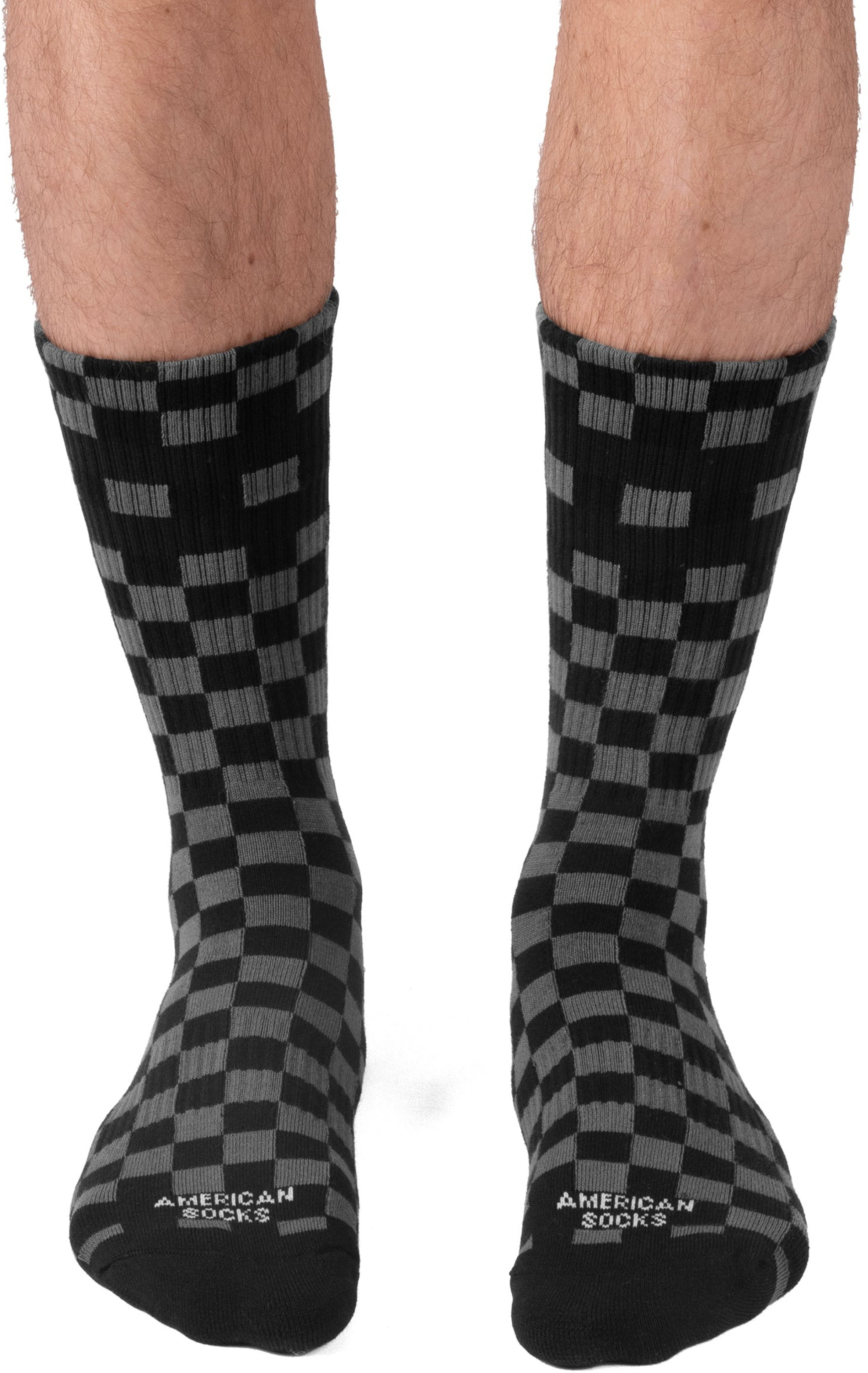 AMERICAN SOCKS, Checkerboard B/g - Mid High