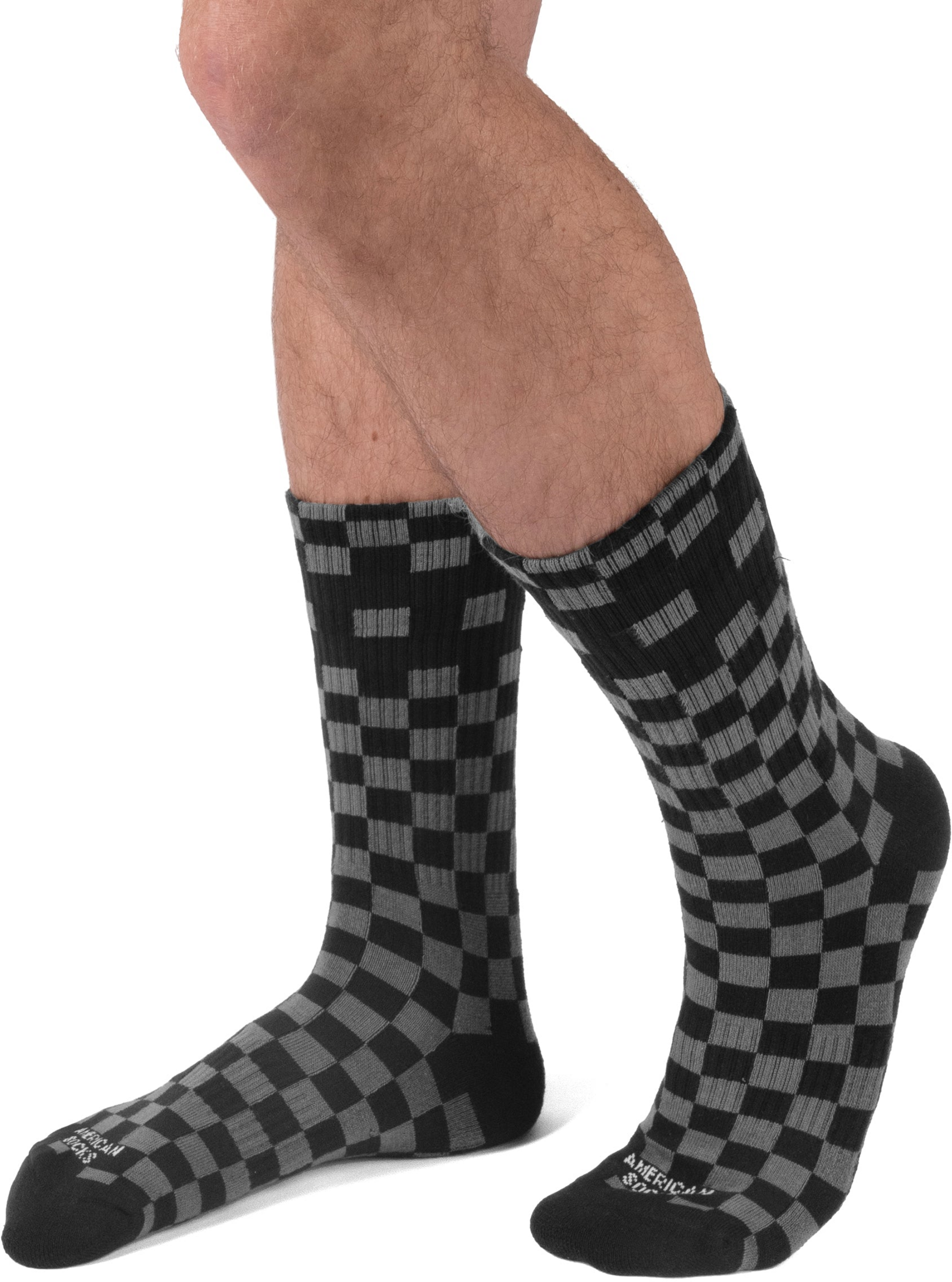 AMERICAN SOCKS, Checkerboard B/g - Mid High