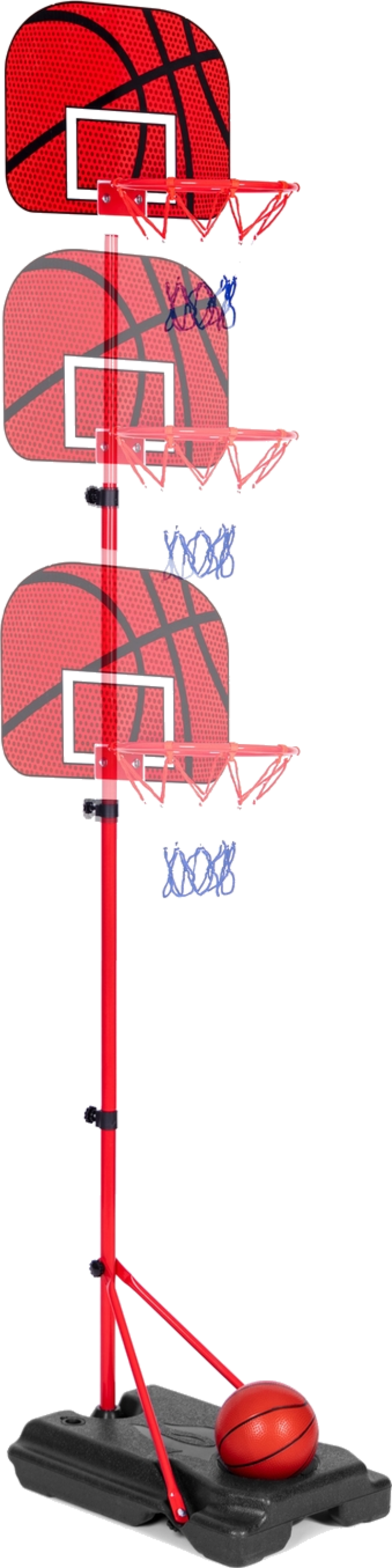 B2X, Children's Basketball Hoop, Adjustable Height, Ball Pump