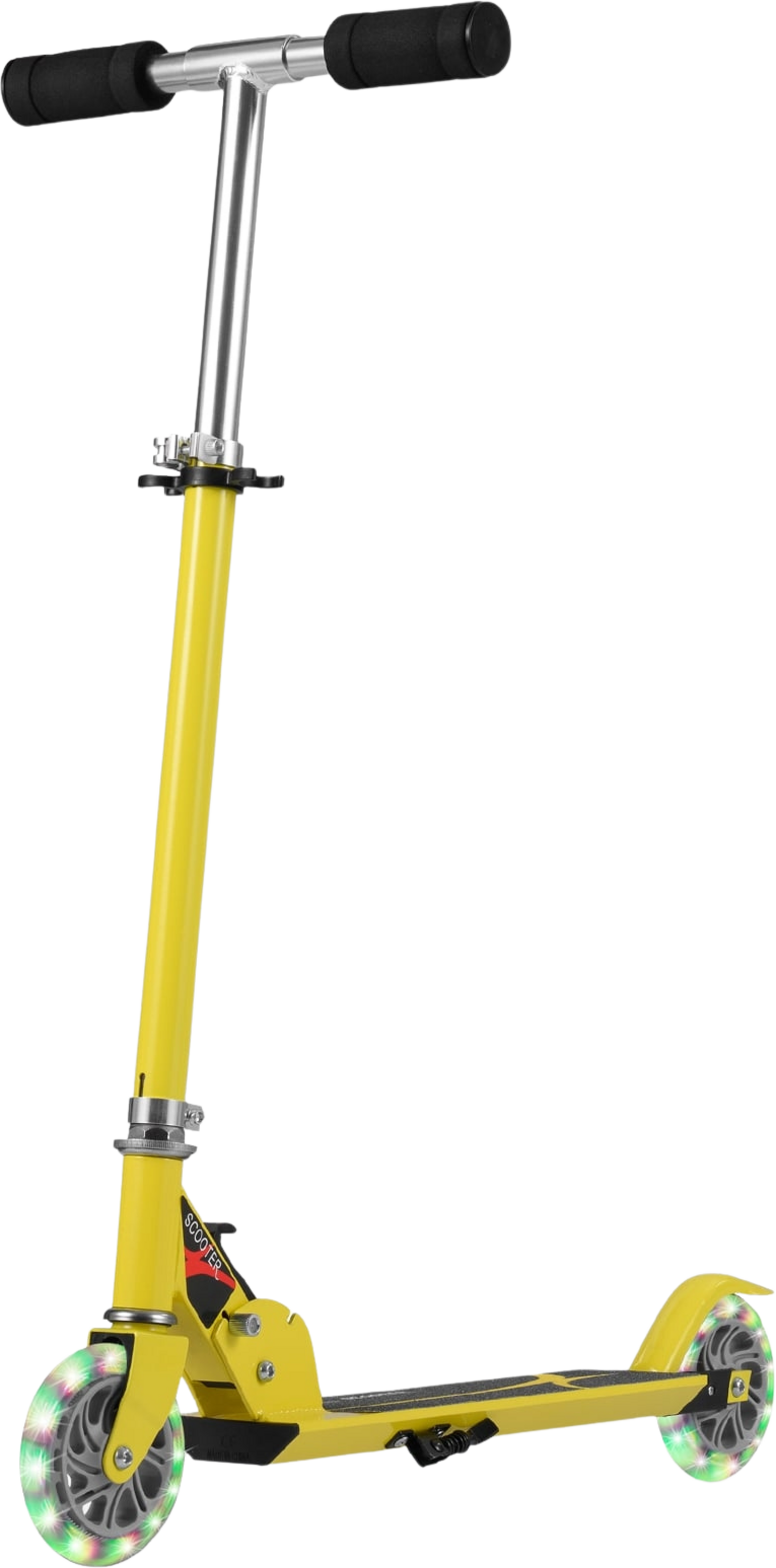 NORTHIX, Children's Foldable Scooter, Adjustable Height, Yellow