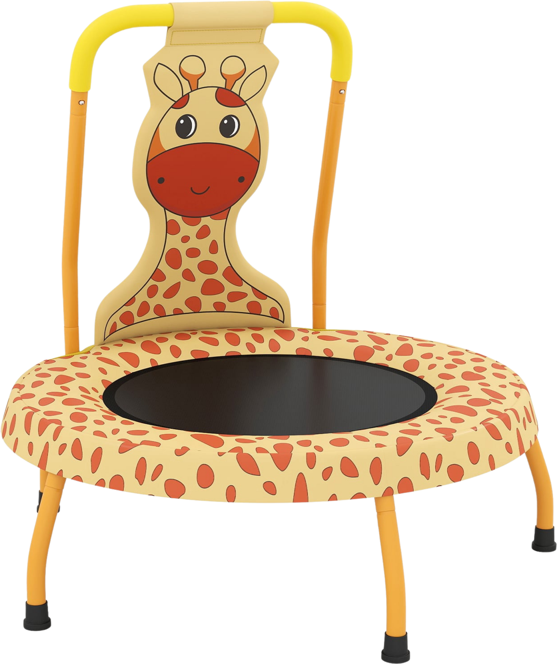 NORTHIX, Children's Mini Trampoline With Handle, Giraffe Design, 71cm