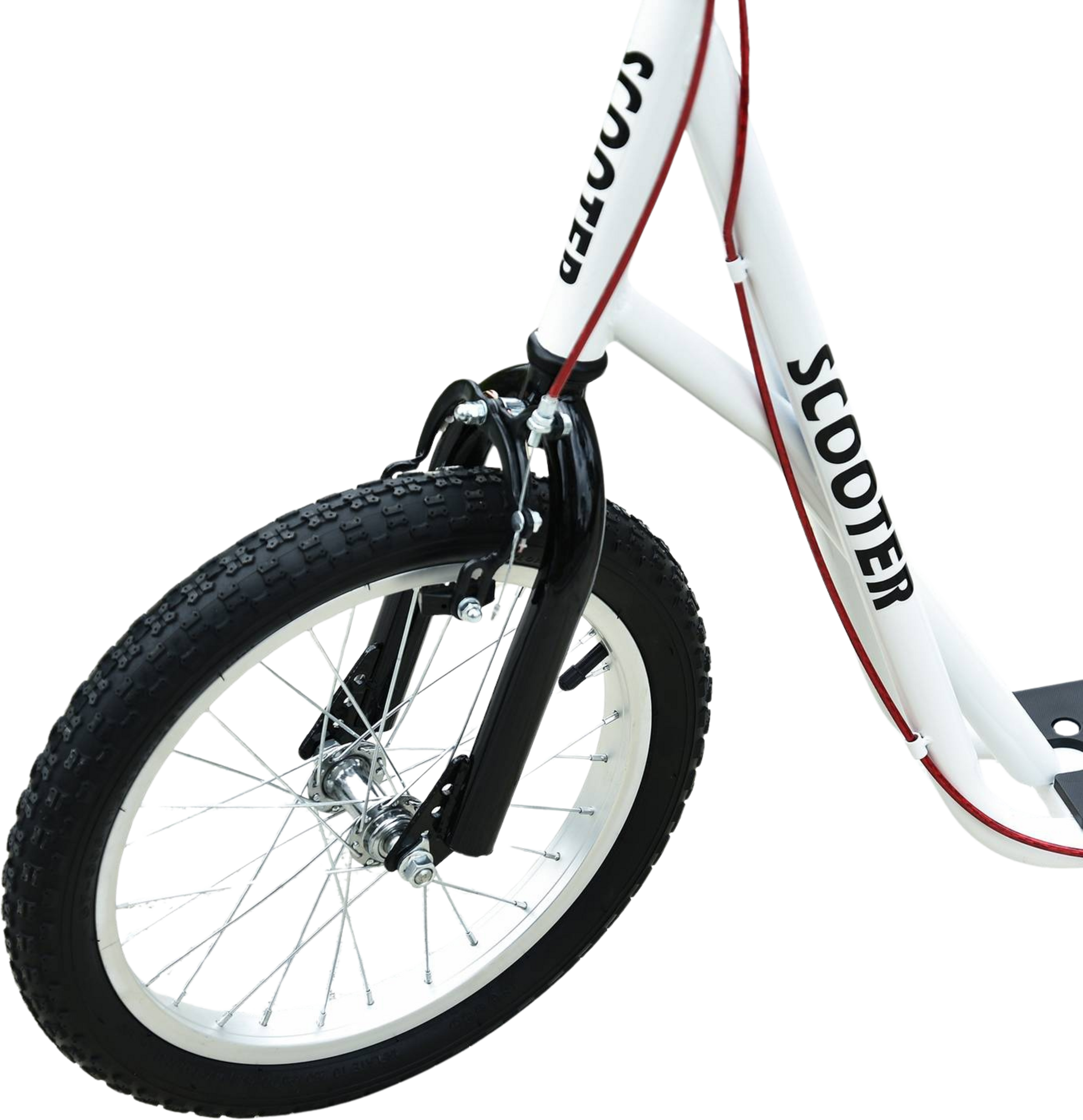 NORTHIX, Children's Scooter, City Scooter, Kick Scooter, Children's Kickboard With Pneumatic Tires And Handbr