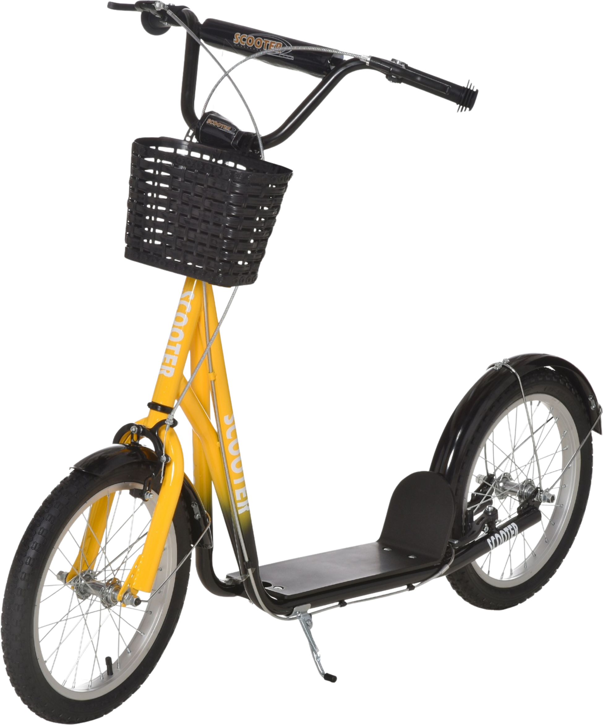 NORTHIX, Children's Scooter, Height-adjustable Kick Scooter With Large Rubber Wheels, 2 Brakes, Children's Sc