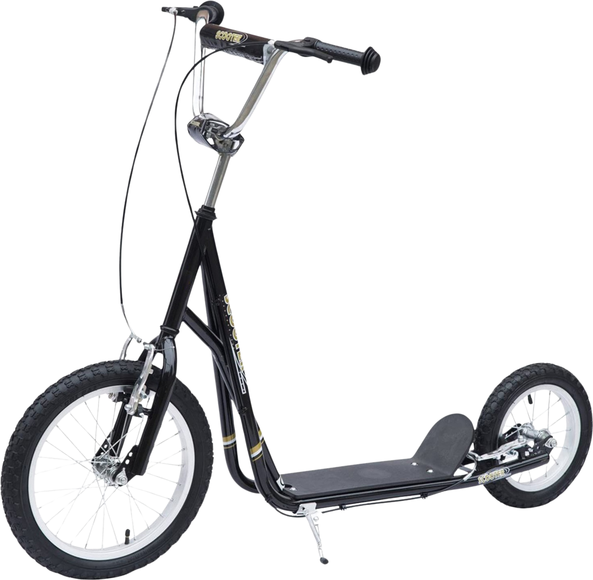 NORTHIX, Children's Scooter 16/12 Inch Scooter With Brakes, City Scooter, Kickboard For Children Aged 5 And O