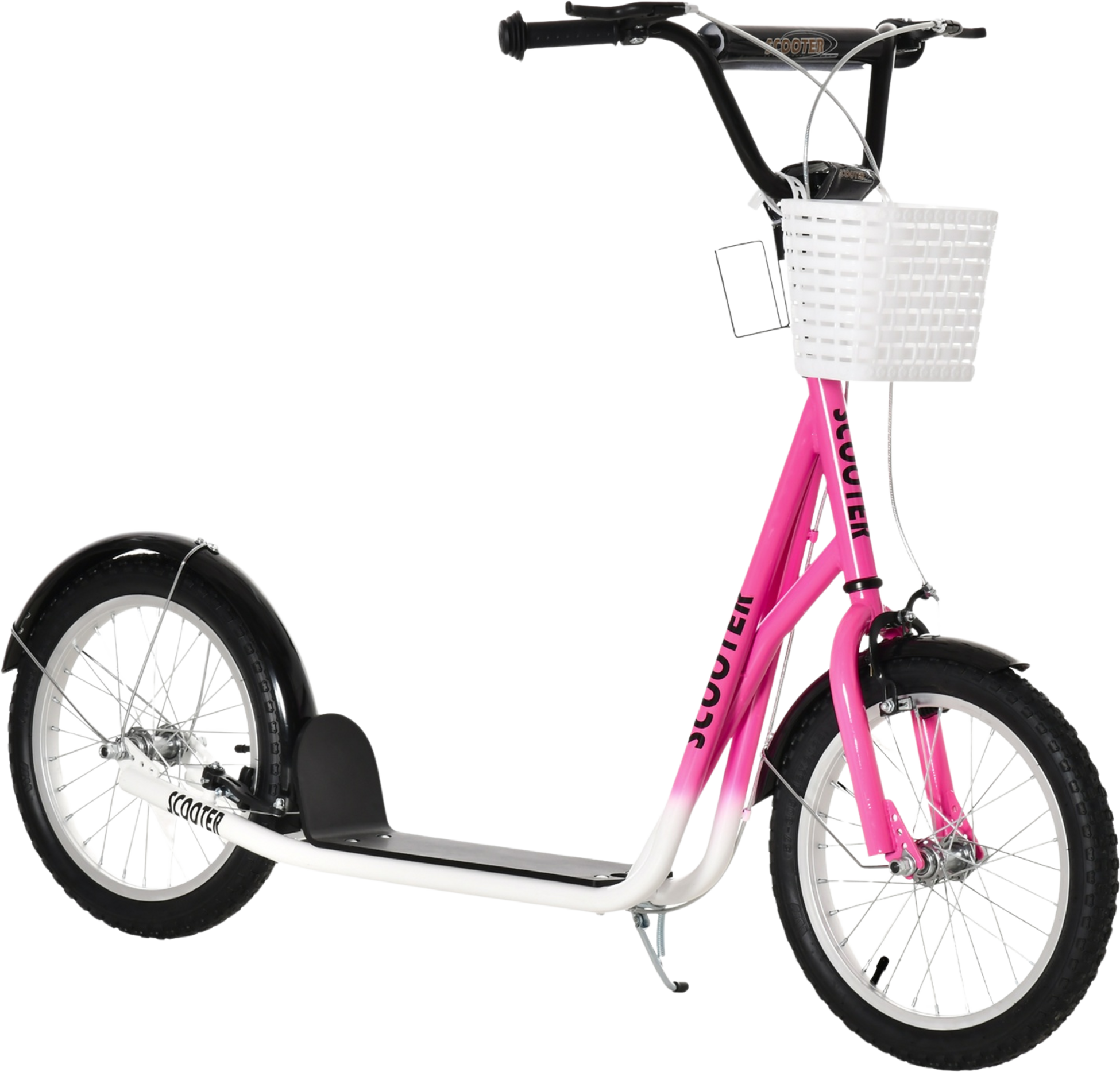 NORTHIX, Children's Scooter With Brake Basket, Height Adjustable For 5-12 Children, Scooter, Kickboard, Alumi