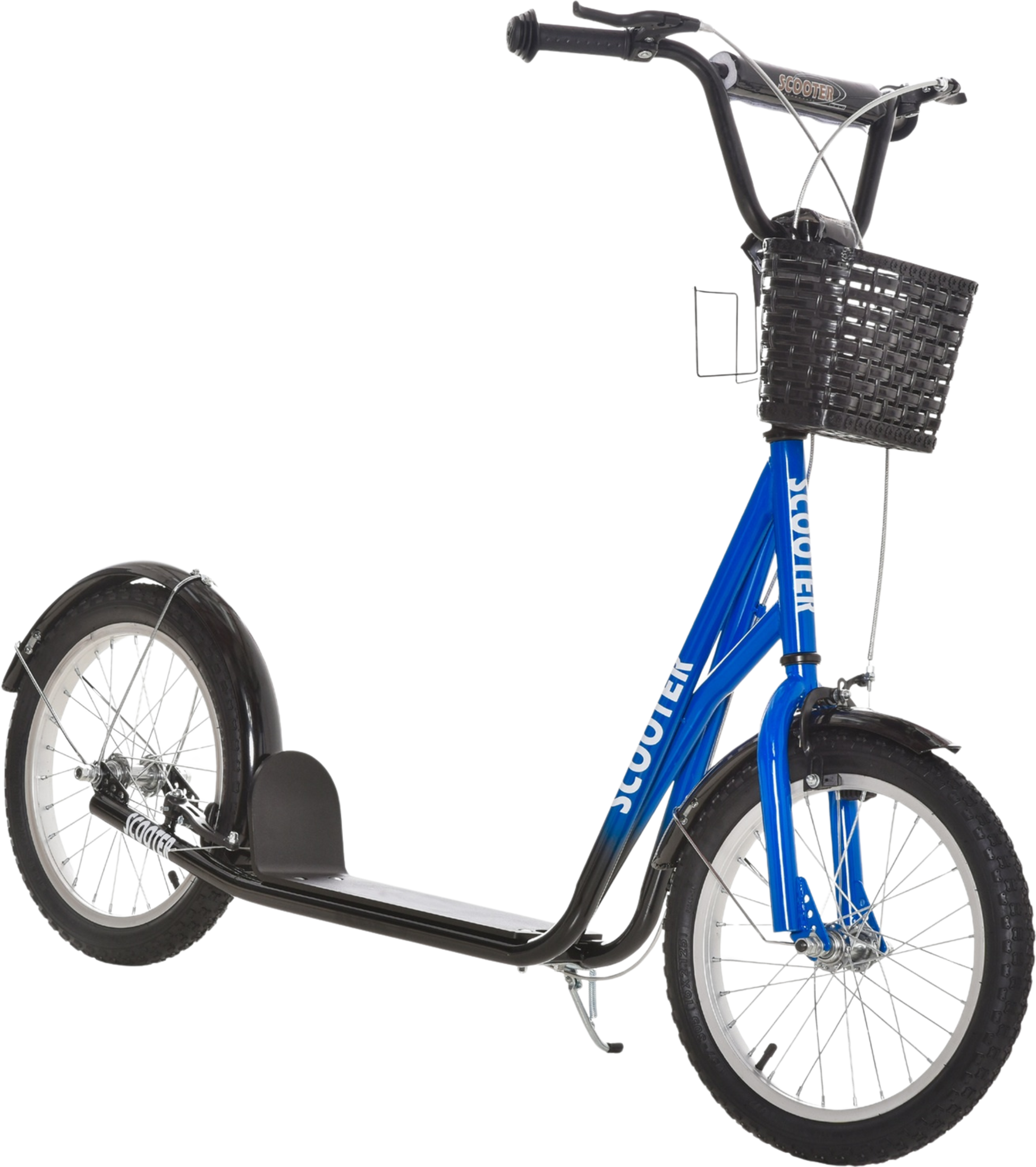 NORTHIX, Children's Scooter With Brake Basket Height Adjustable For 5-12 Children Scooter Kickboard Aluminum