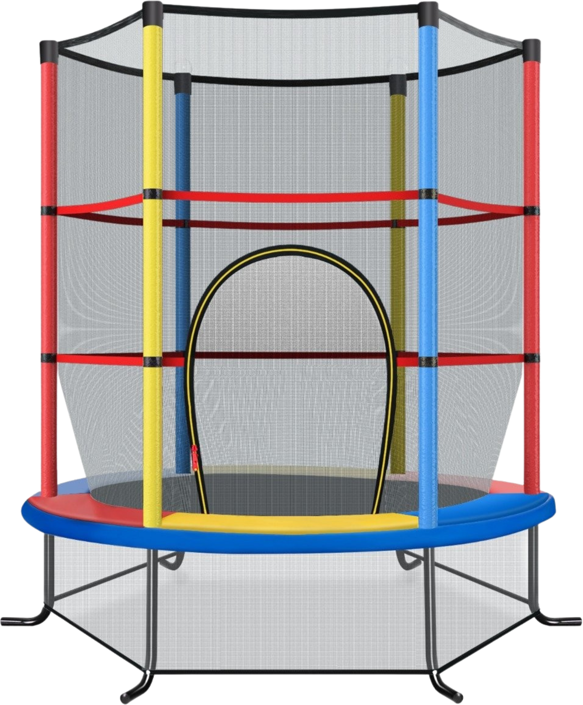 NORTHIX, Children's Trampoline With Safety Net, &Oslash;140cm, 135kg Capacity