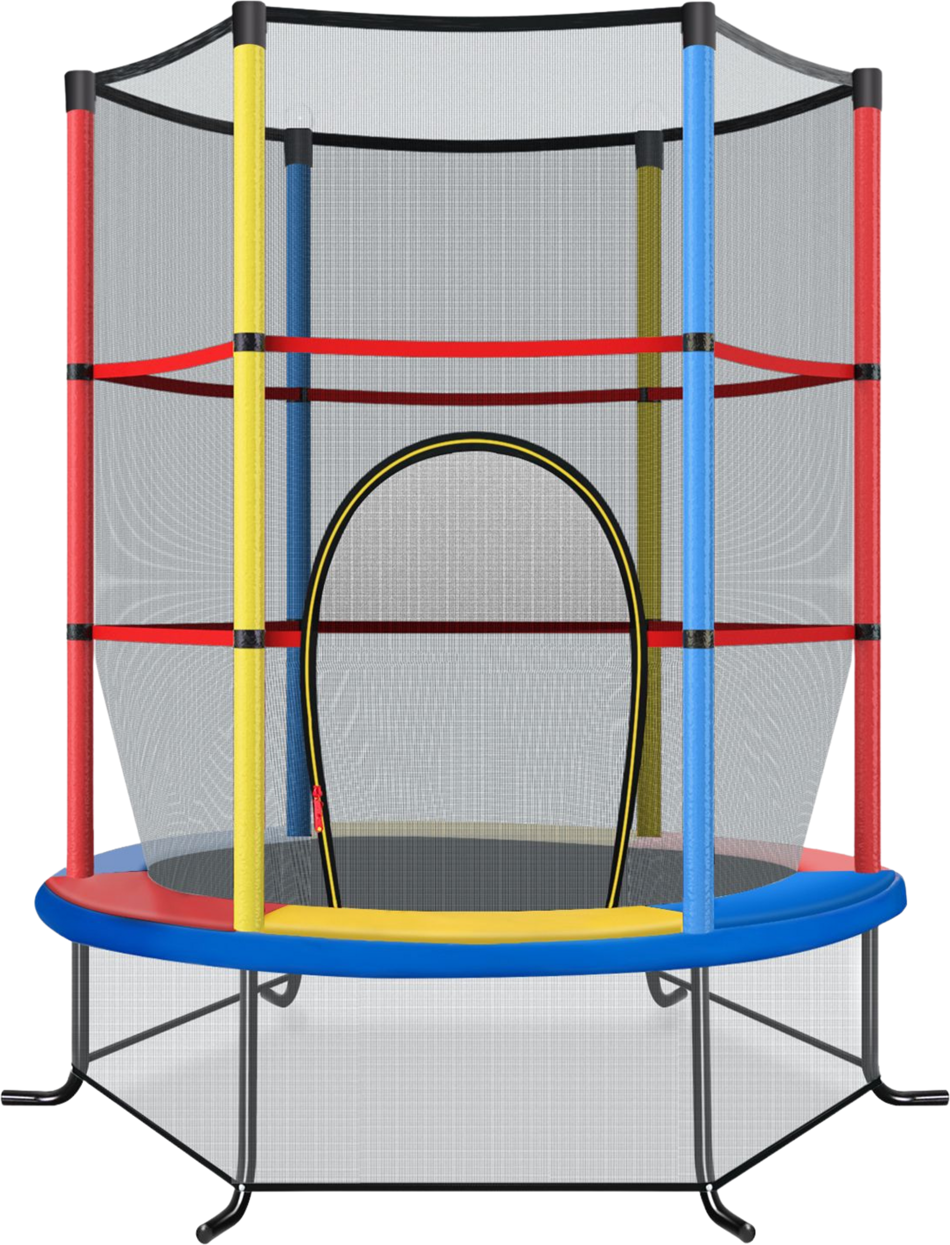 NORTHIX, Children's Trampoline With Safety Net, 165cm, 135kg Capacity