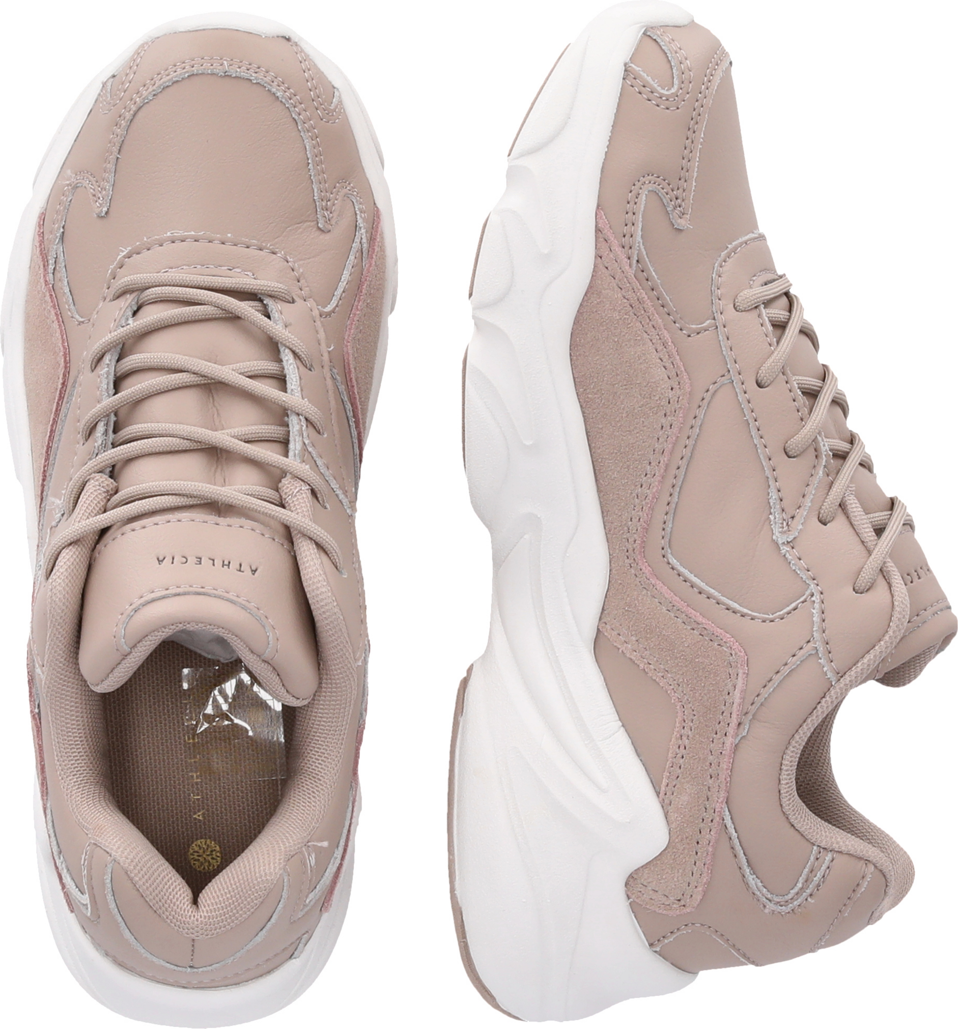 ATHLECIA, Chunky Leather Trainers Sneaker
