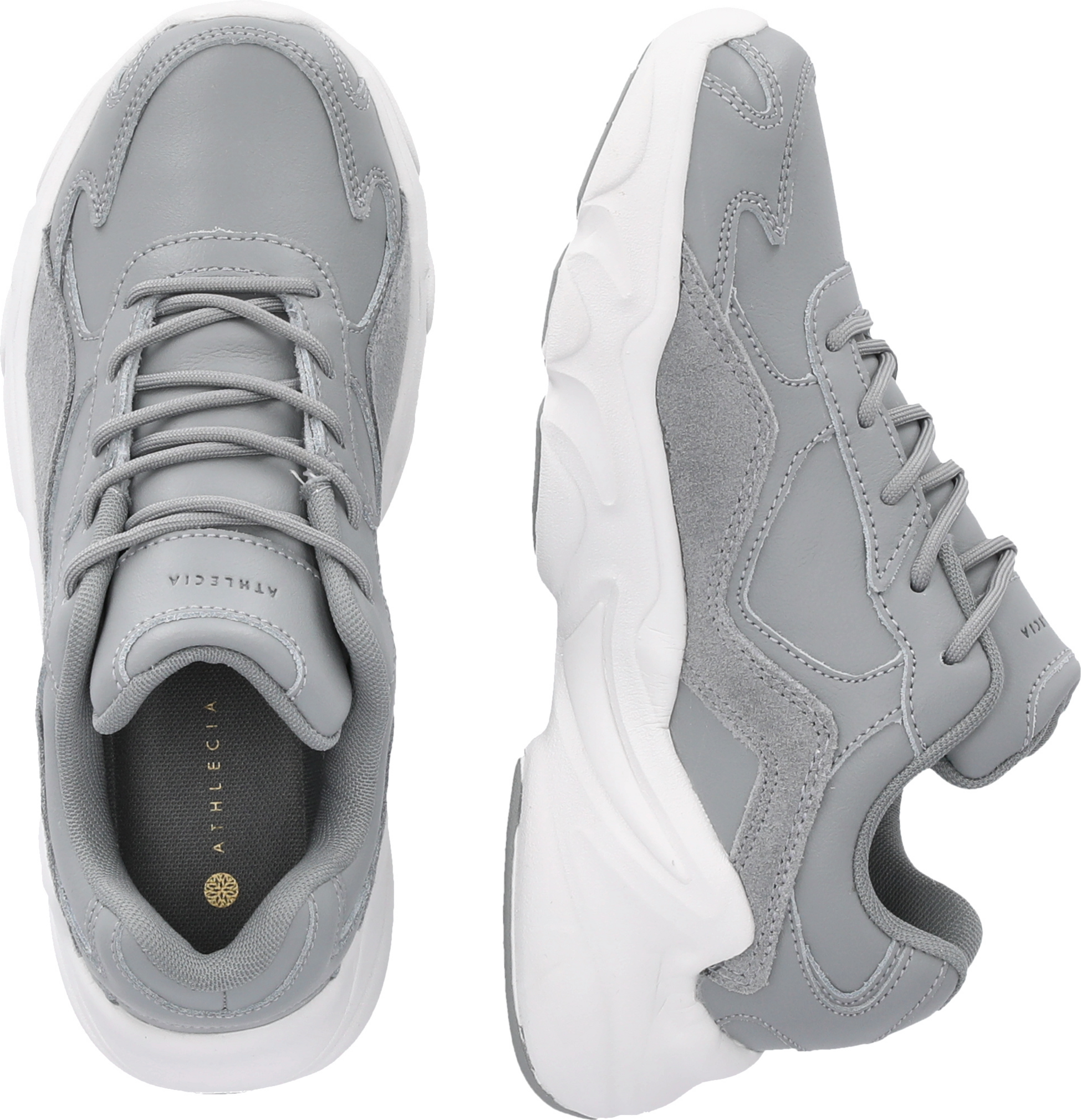 ATHLECIA, Chunky Leather Trainers Sneaker
