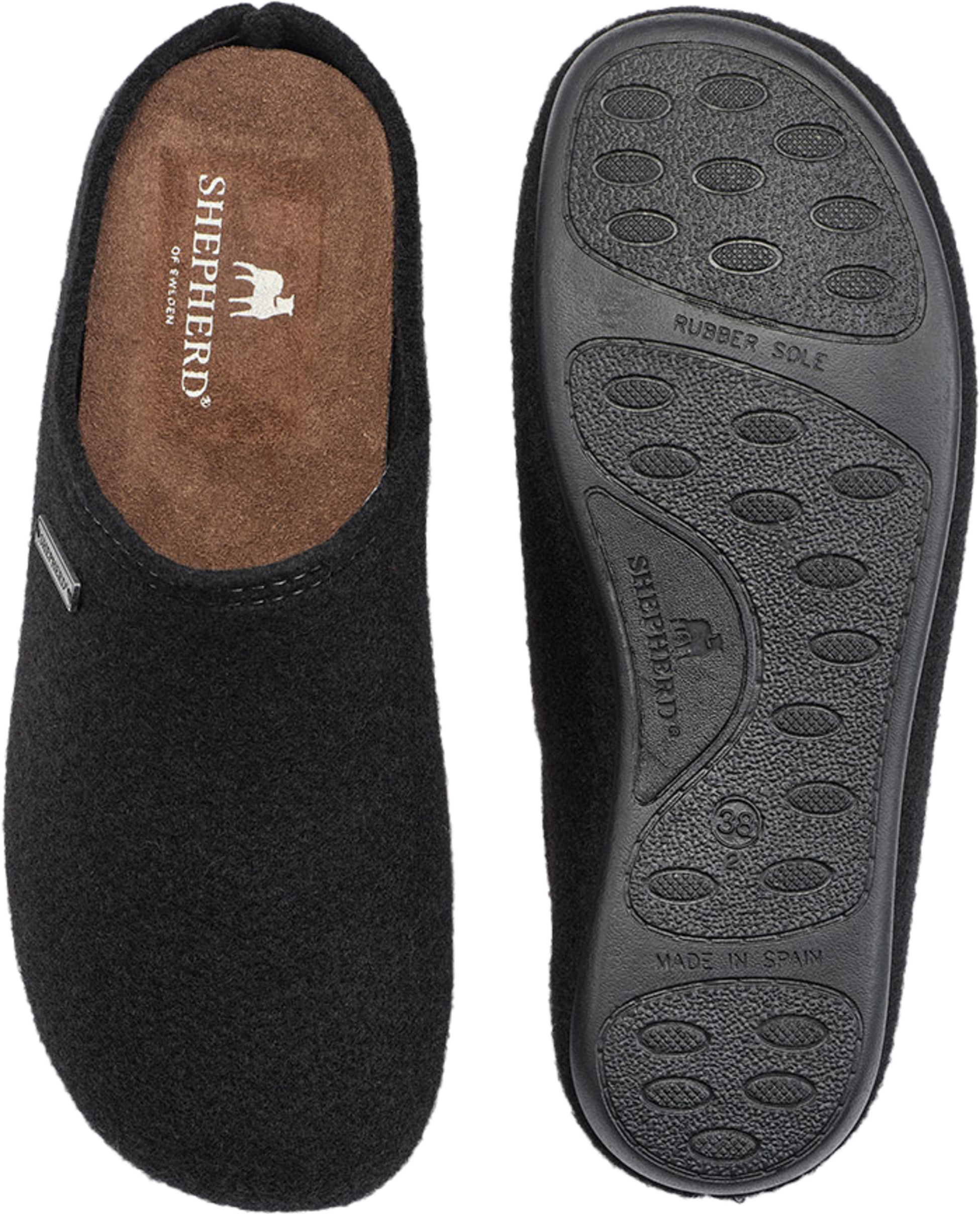 SHEPHERD, Cilla Tofflor Svart