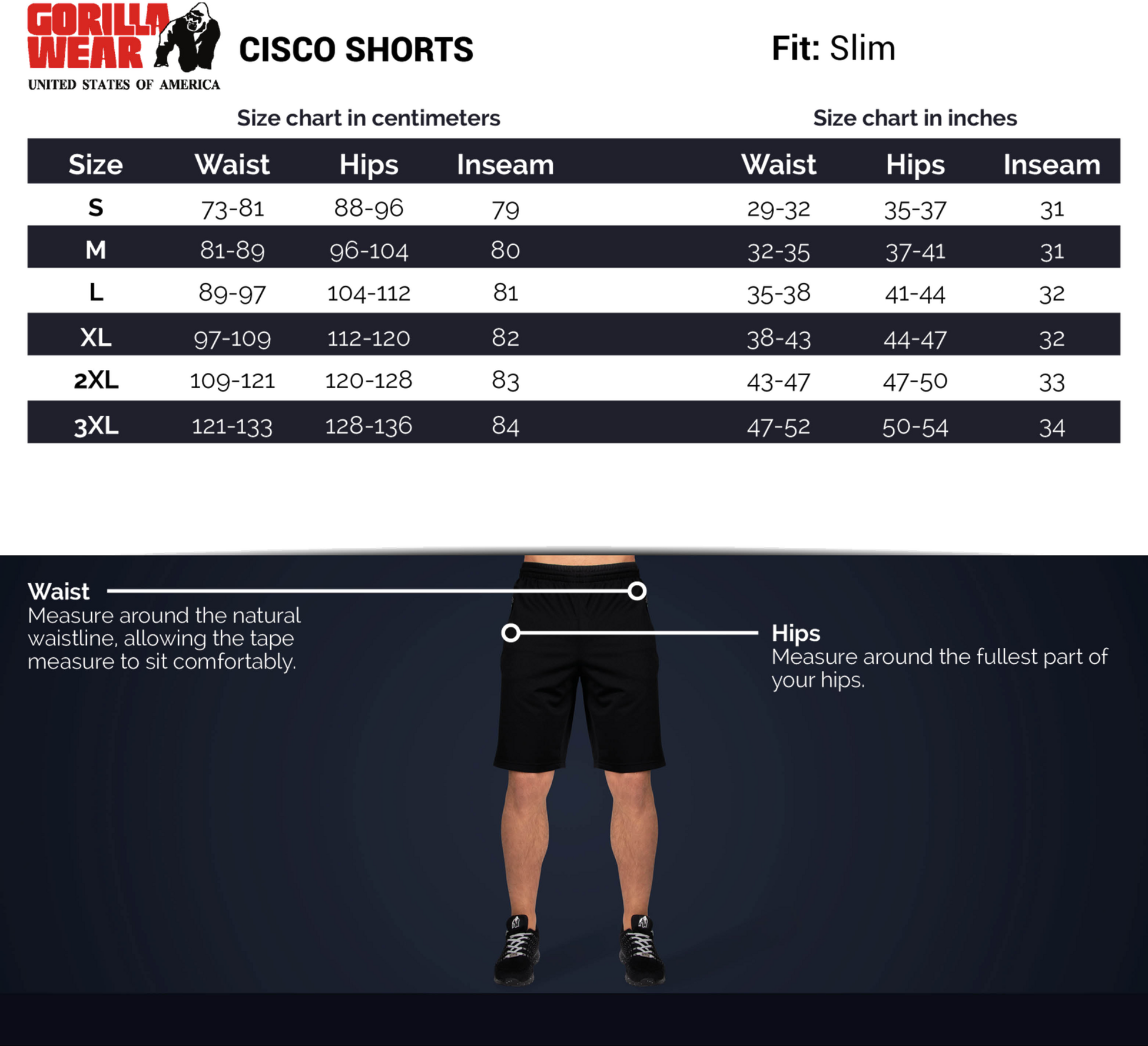GORILLA WEAR, Cisco Shorts