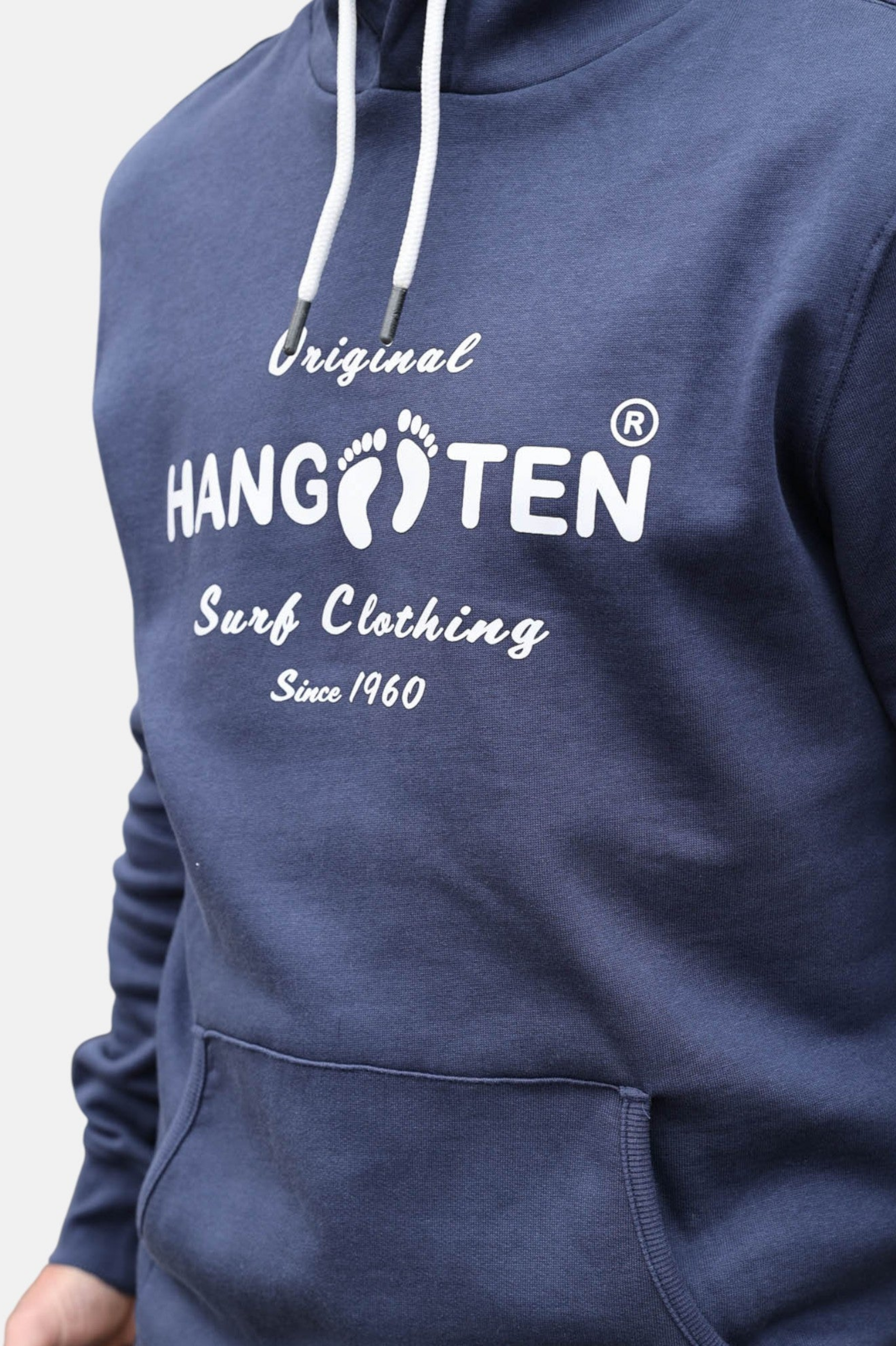 HANG TEN, Classic Logo Organic Cotton Hoodie