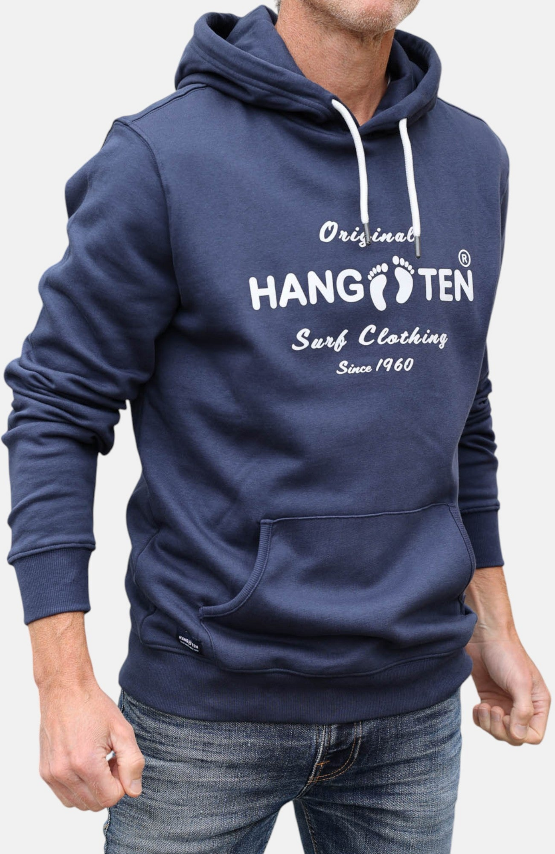 HANG TEN, Classic Logo Organic Cotton Hoodie