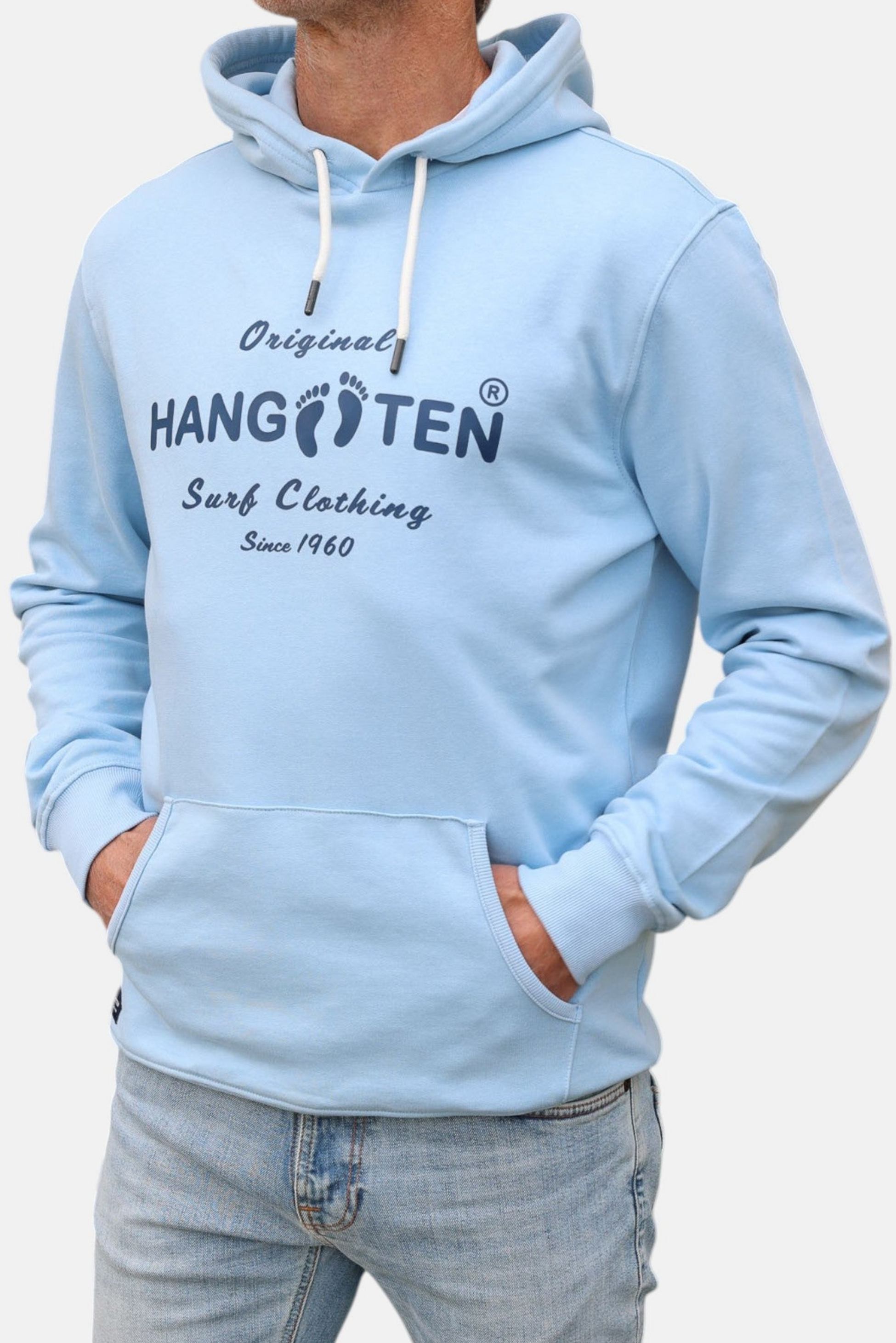 HANG TEN, Classic Logo Organic Cotton Hoodie