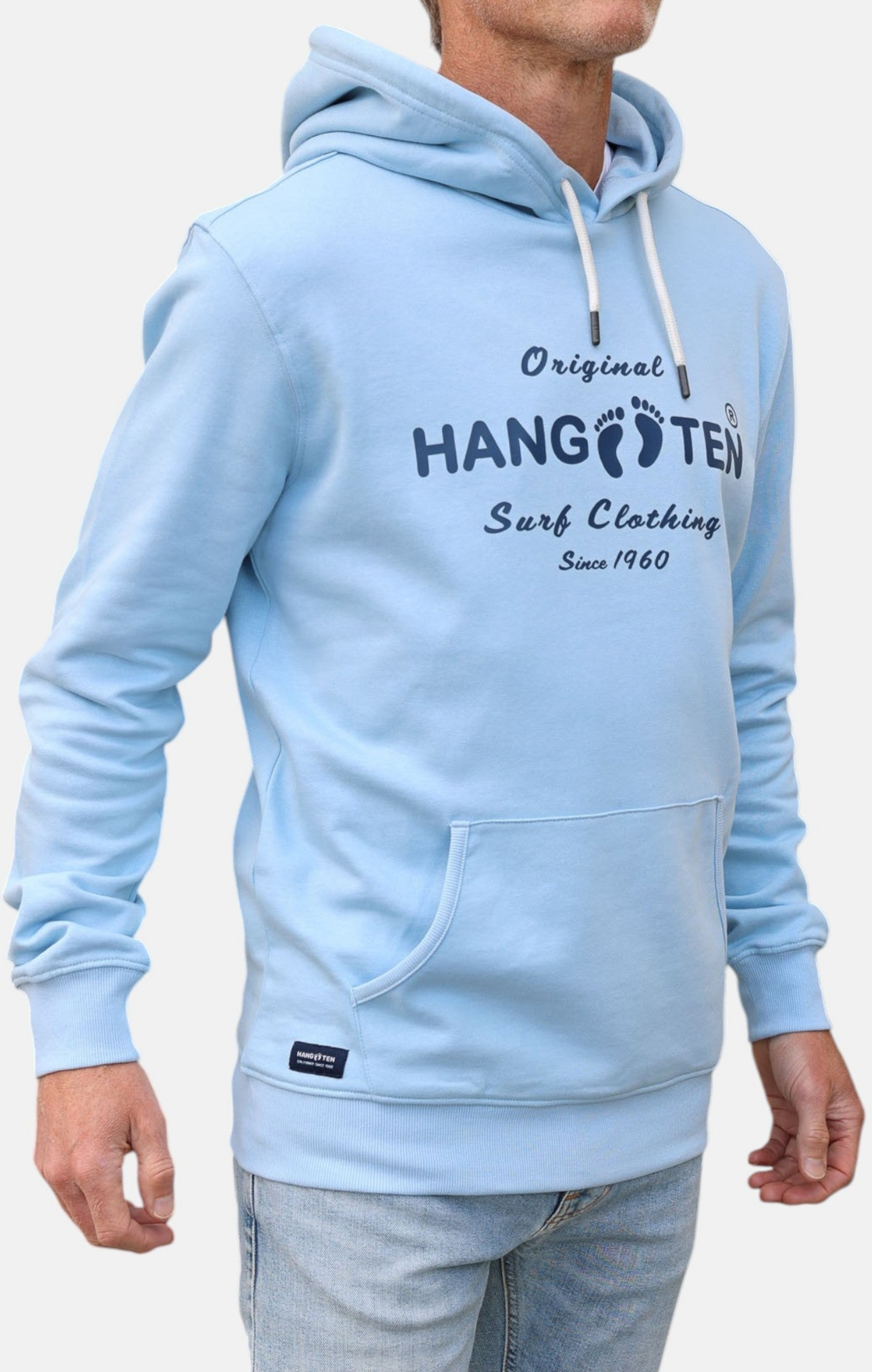 HANG TEN, Classic Logo Organic Cotton Hoodie