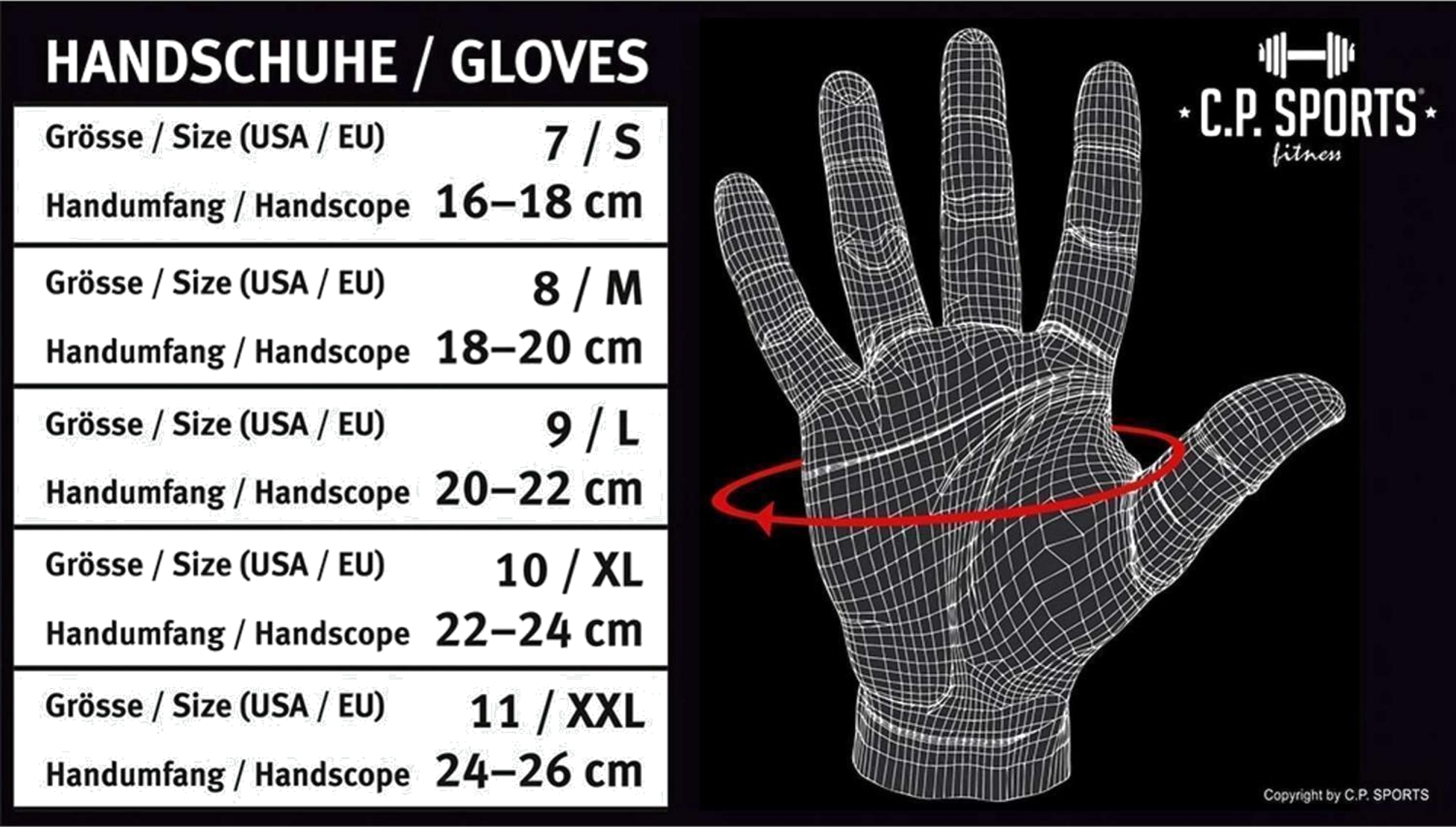 C.P. SPORTS, Classic Mesh Glove