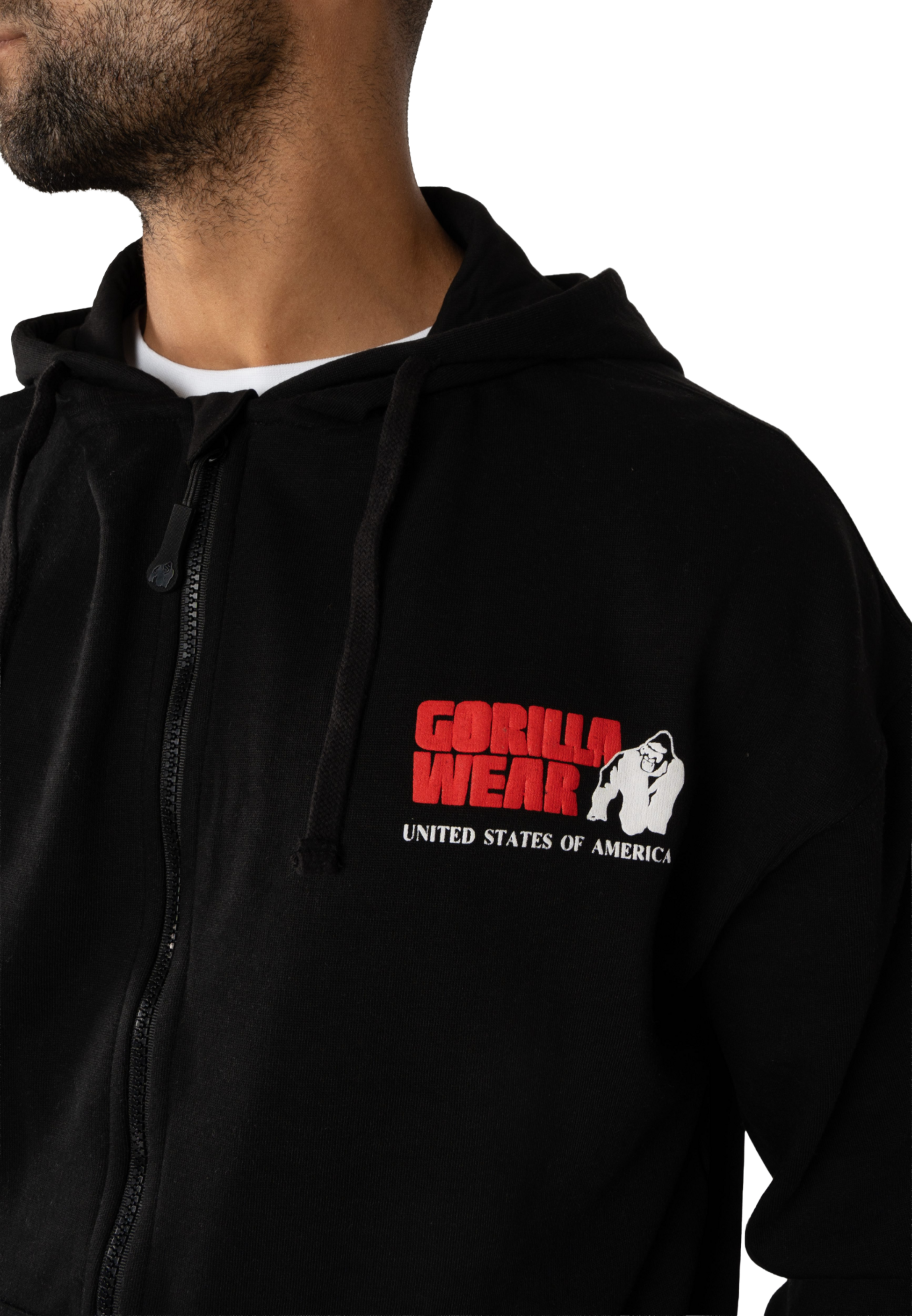 GORILLA WEAR, Classic Oversized Zipped Hoodie