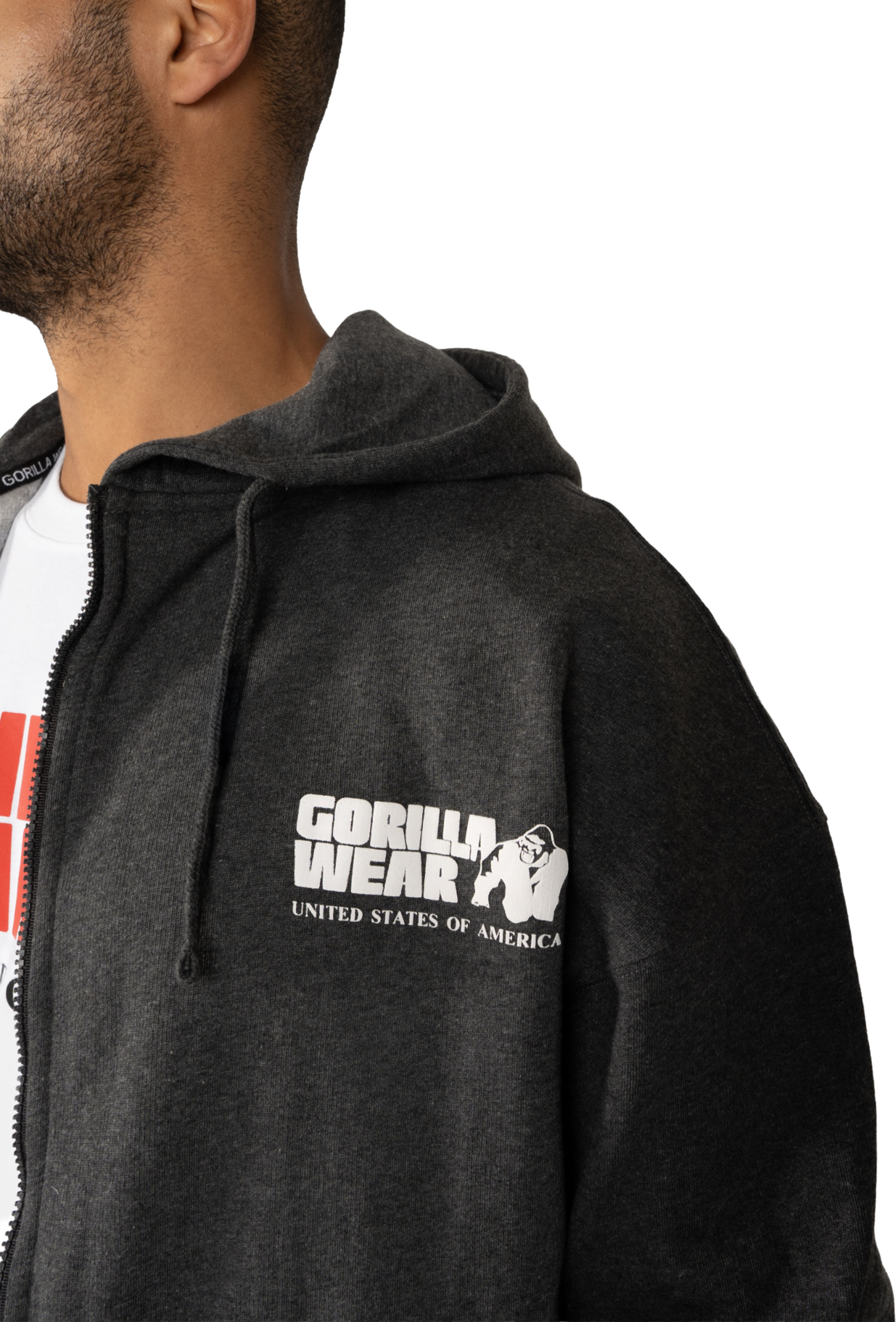 GORILLA WEAR, Classic Oversized Zipped Hoodie