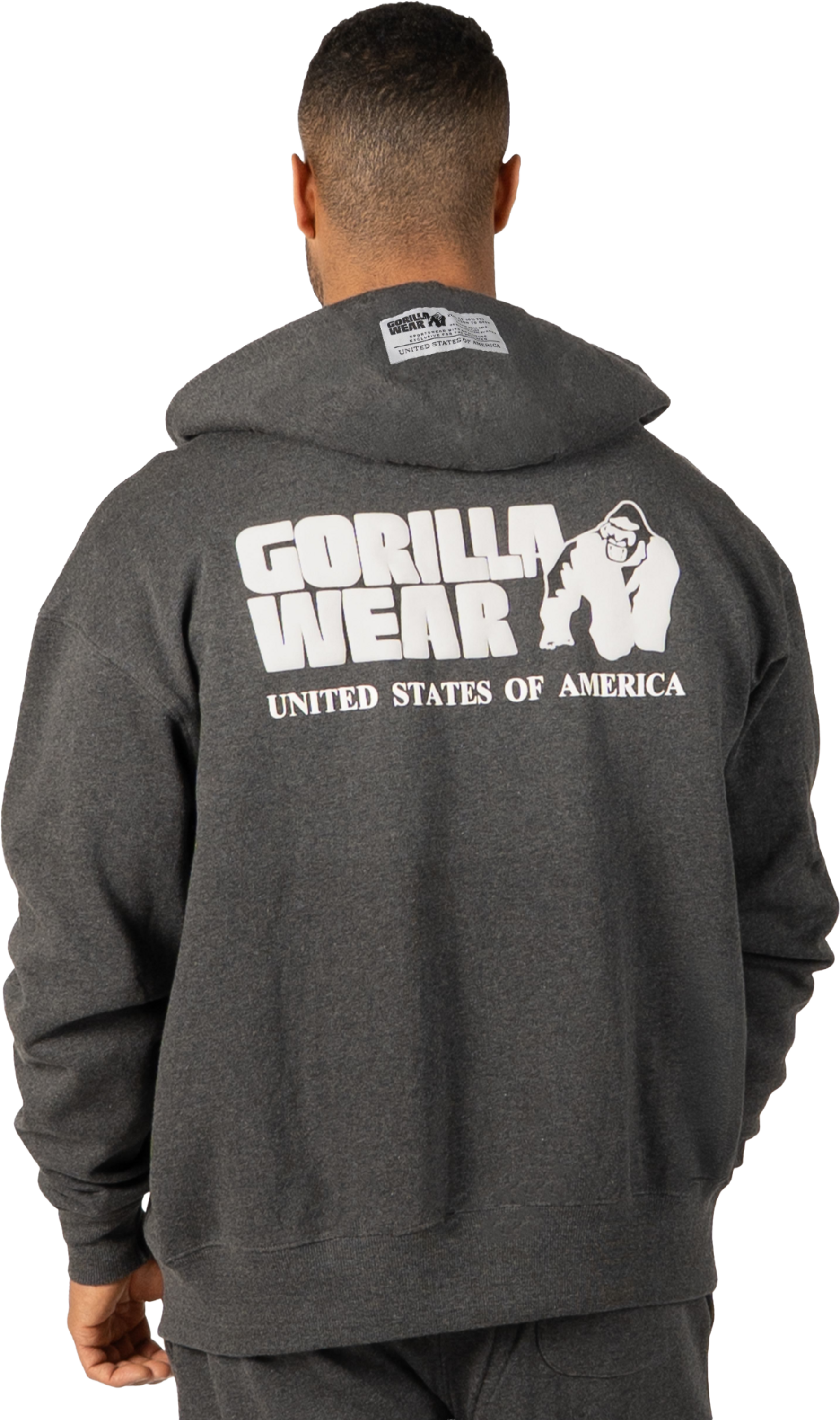 GORILLA WEAR, Classic Oversized Zipped Hoodie