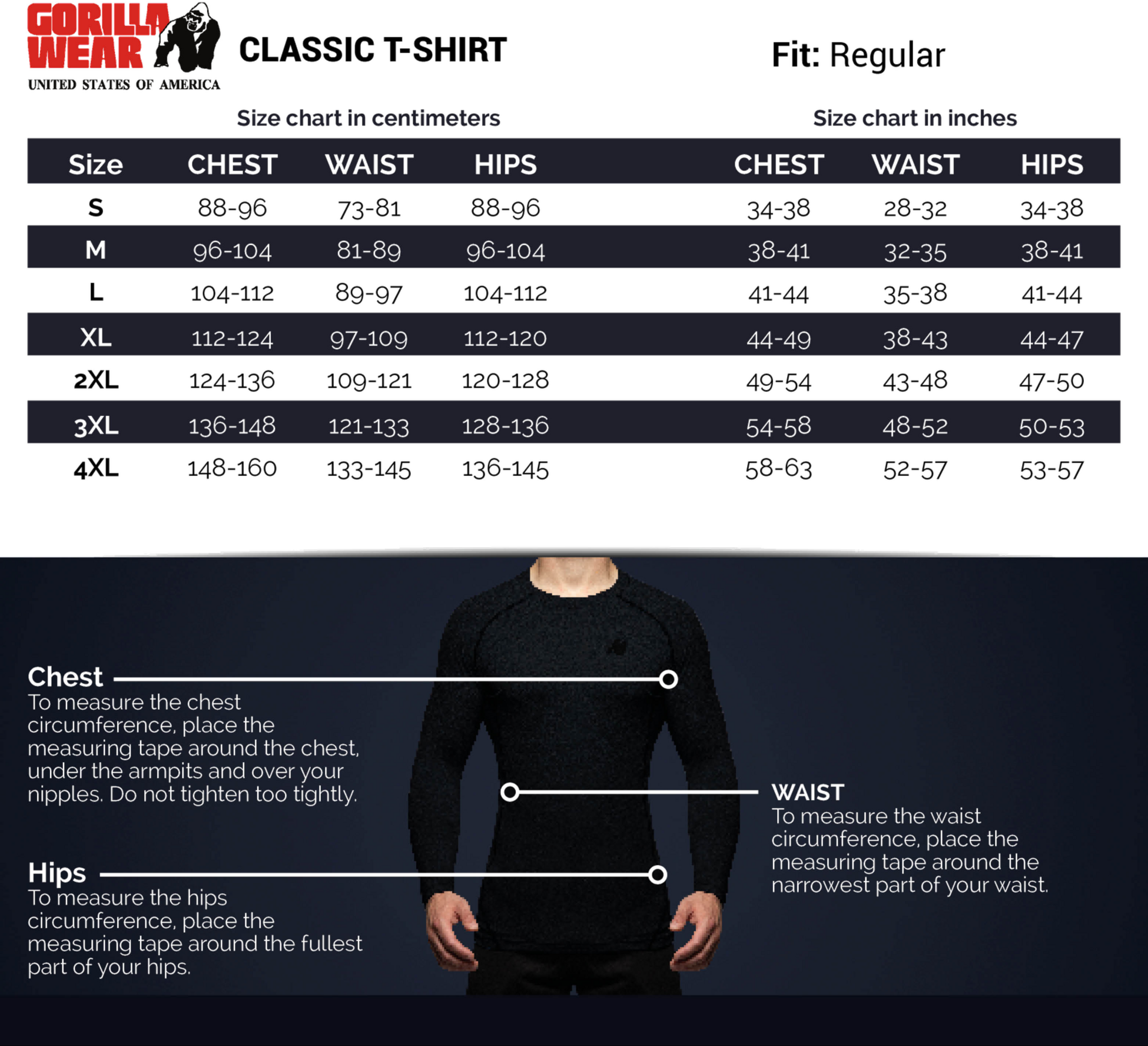 GORILLA WEAR, Classic T-shirt