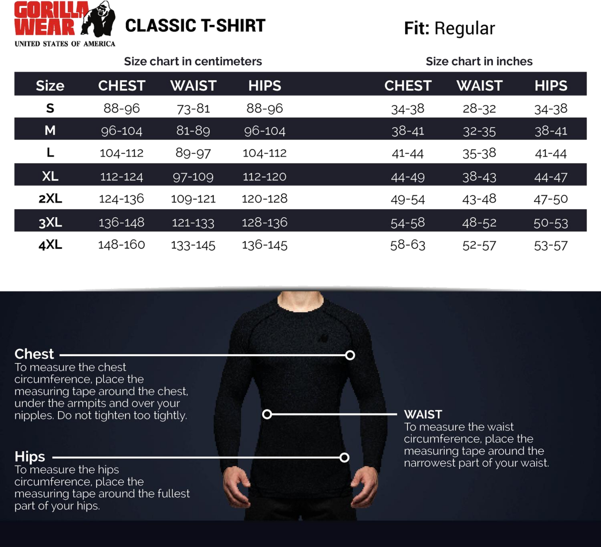 GORILLA WEAR, Classic T-shirt