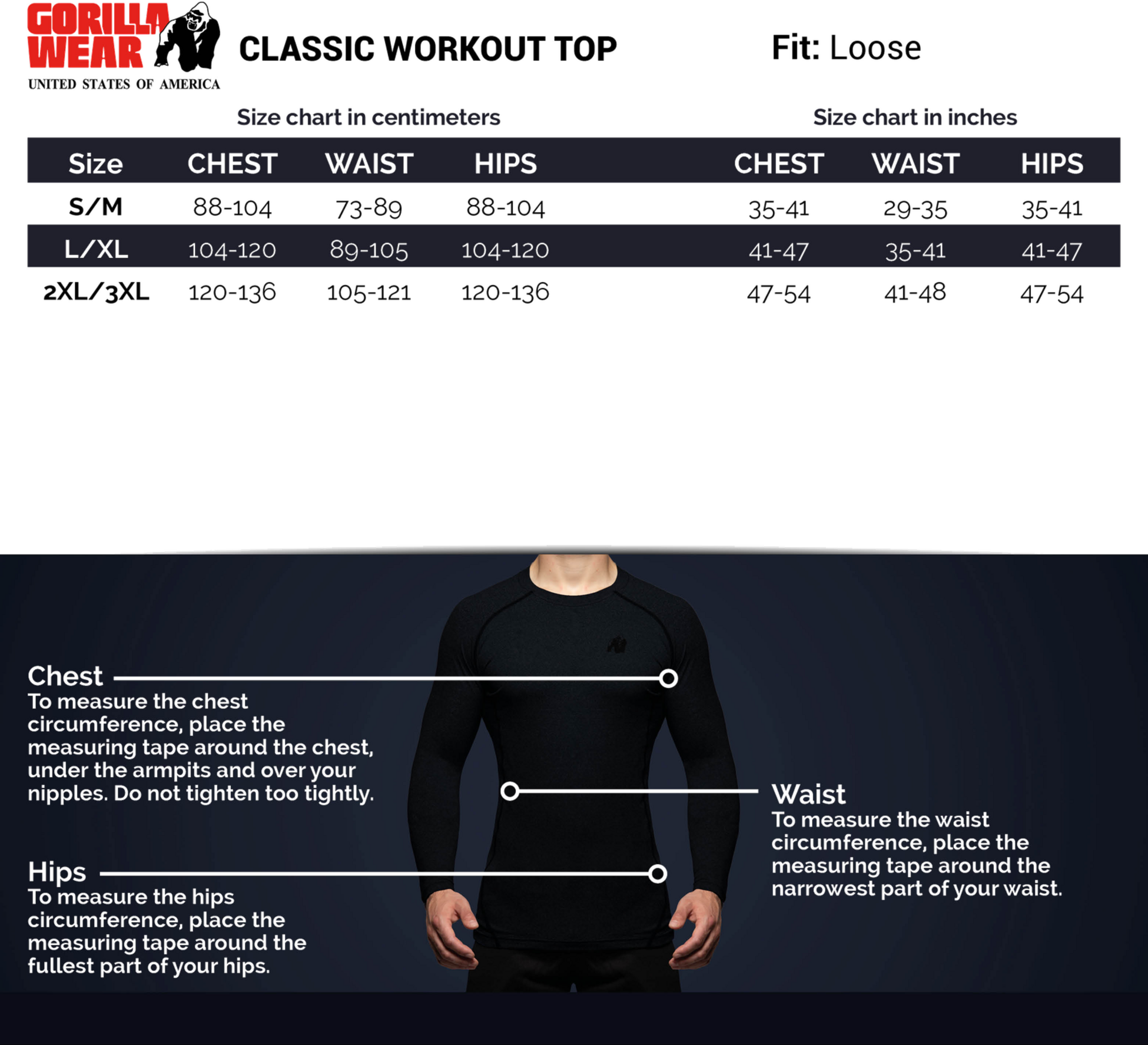 GORILLA WEAR, Classic Workout Top