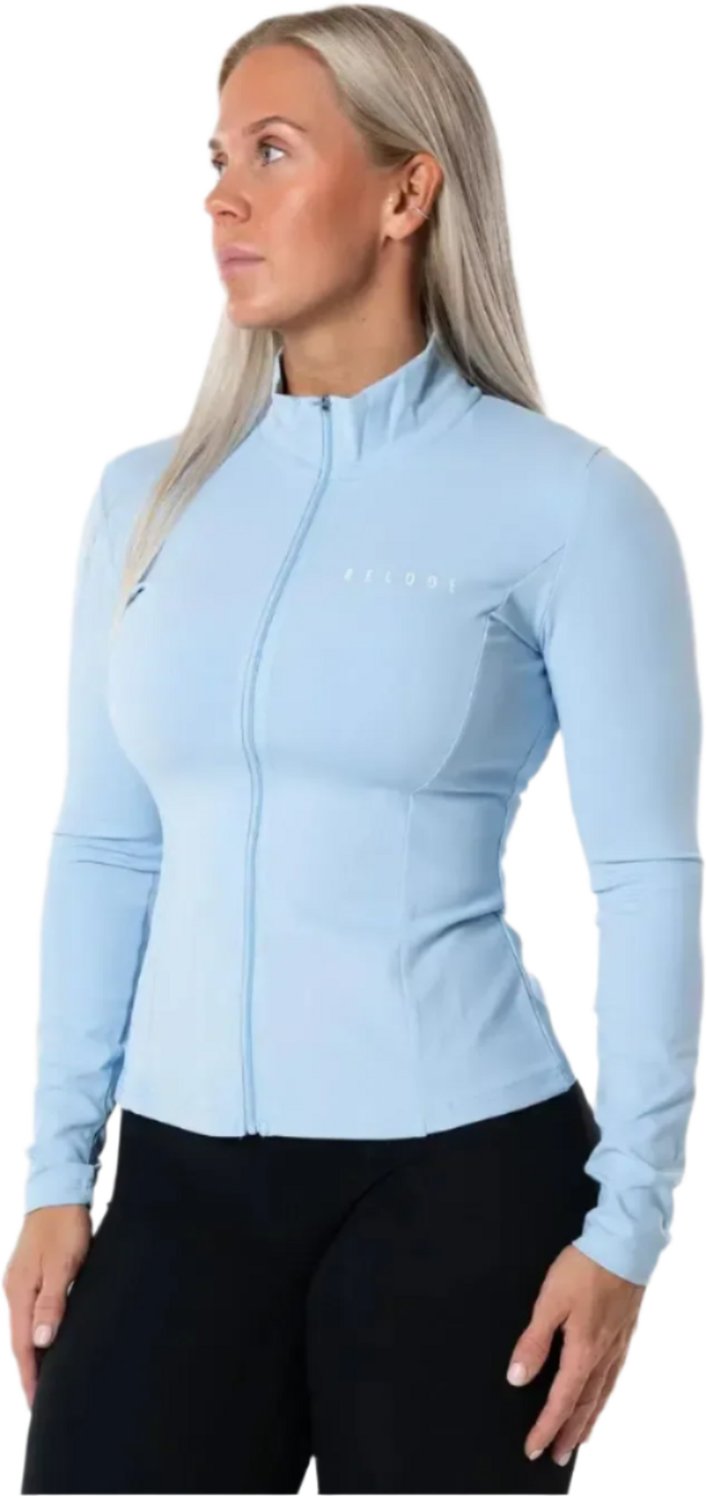 RELODE, Clean Zip Longsleeve - Blå