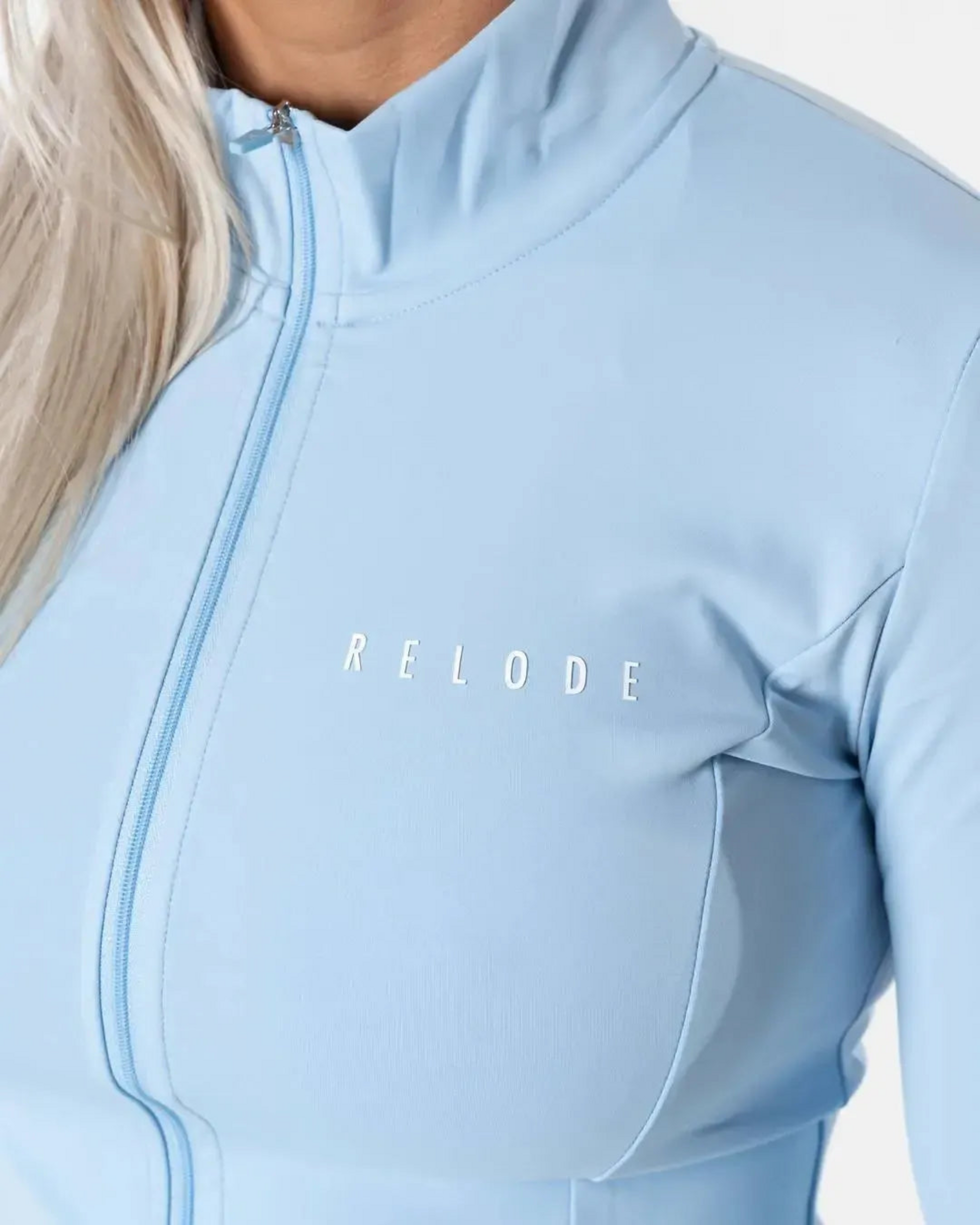 RELODE, Clean Zip Longsleeve - Blå