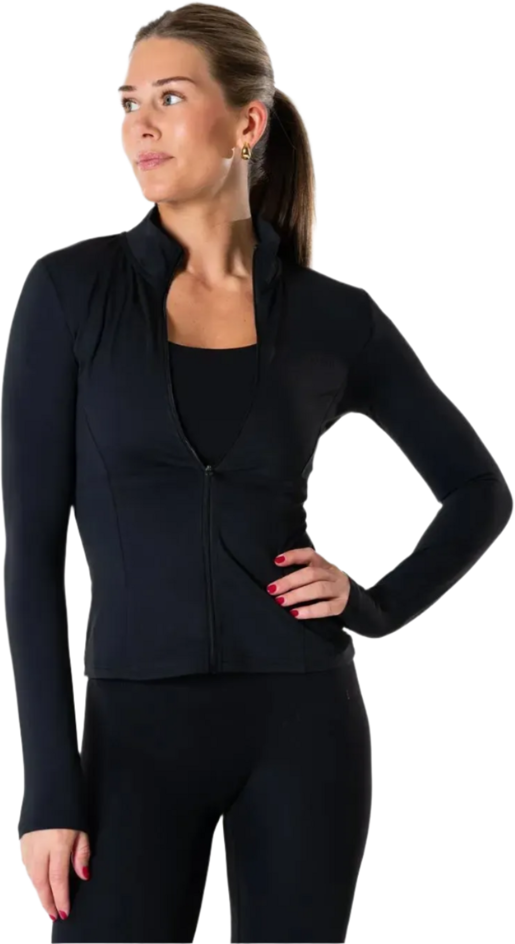 RELODE, Clean Zip Longsleeve - Svart