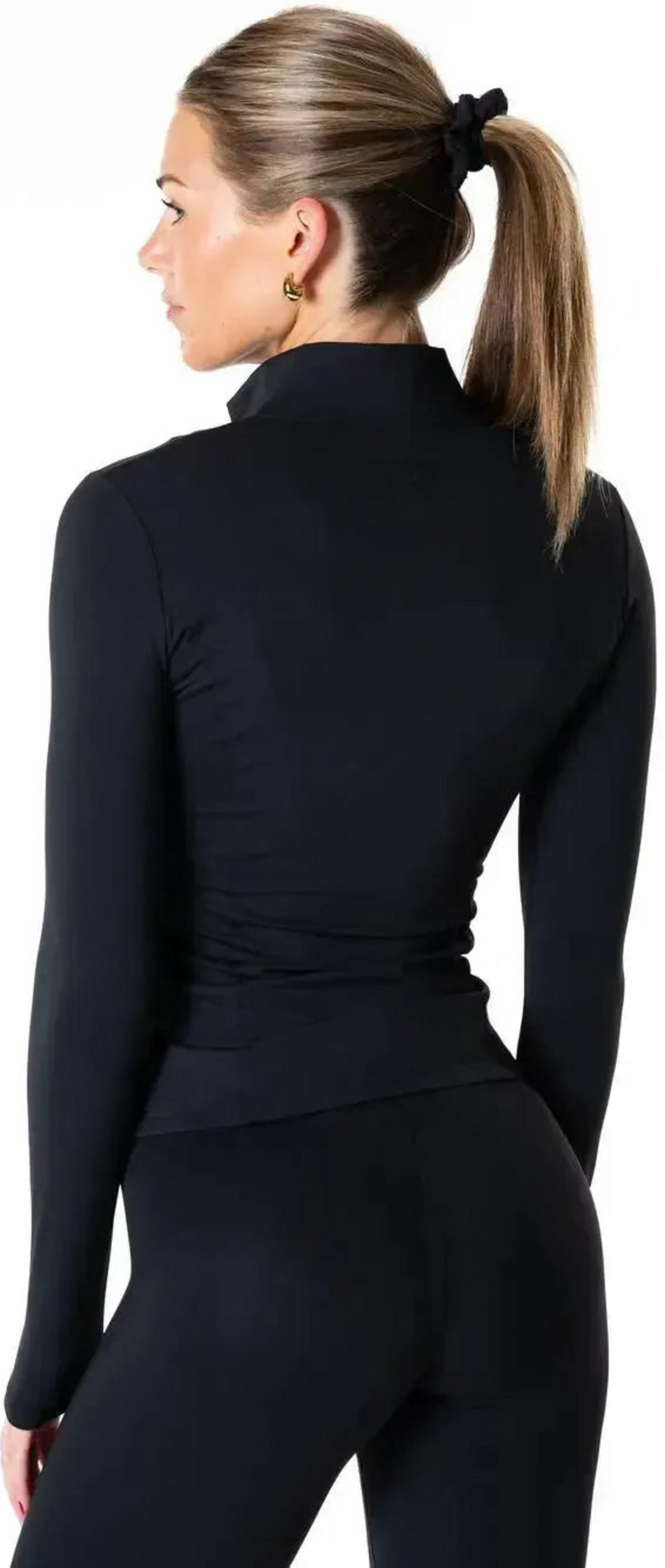 RELODE, Clean Zip Longsleeve - Svart