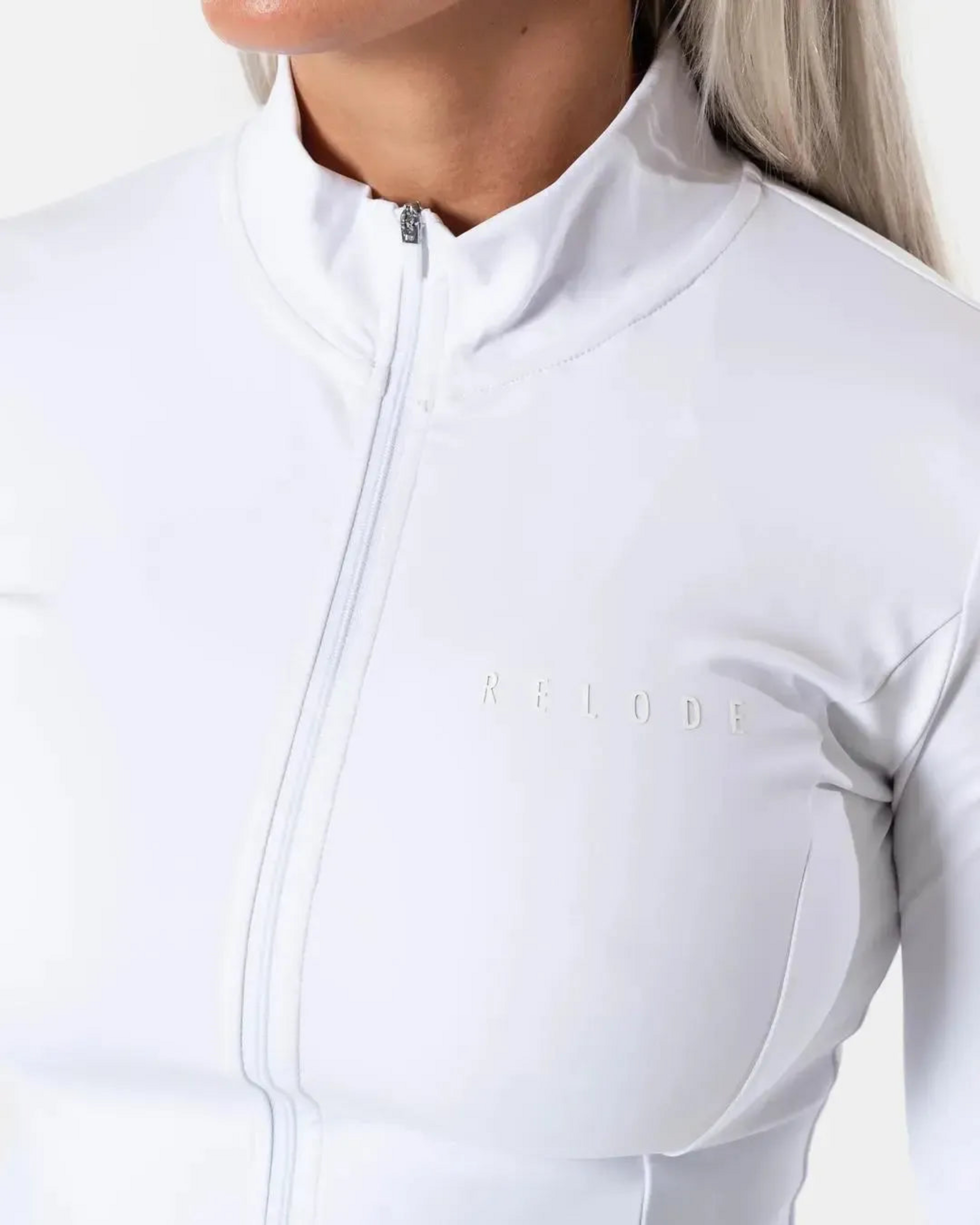 RELODE, Clean Zip Longsleeve - Vit